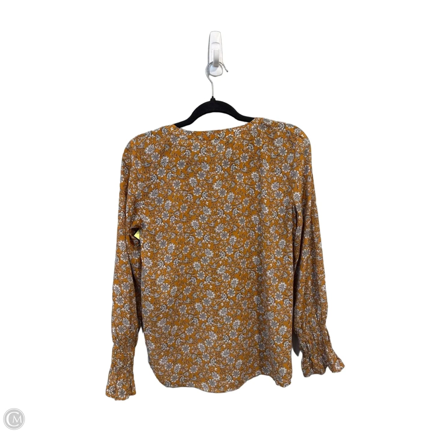 Top Long Sleeve By Loft In Floral Print, Size: S