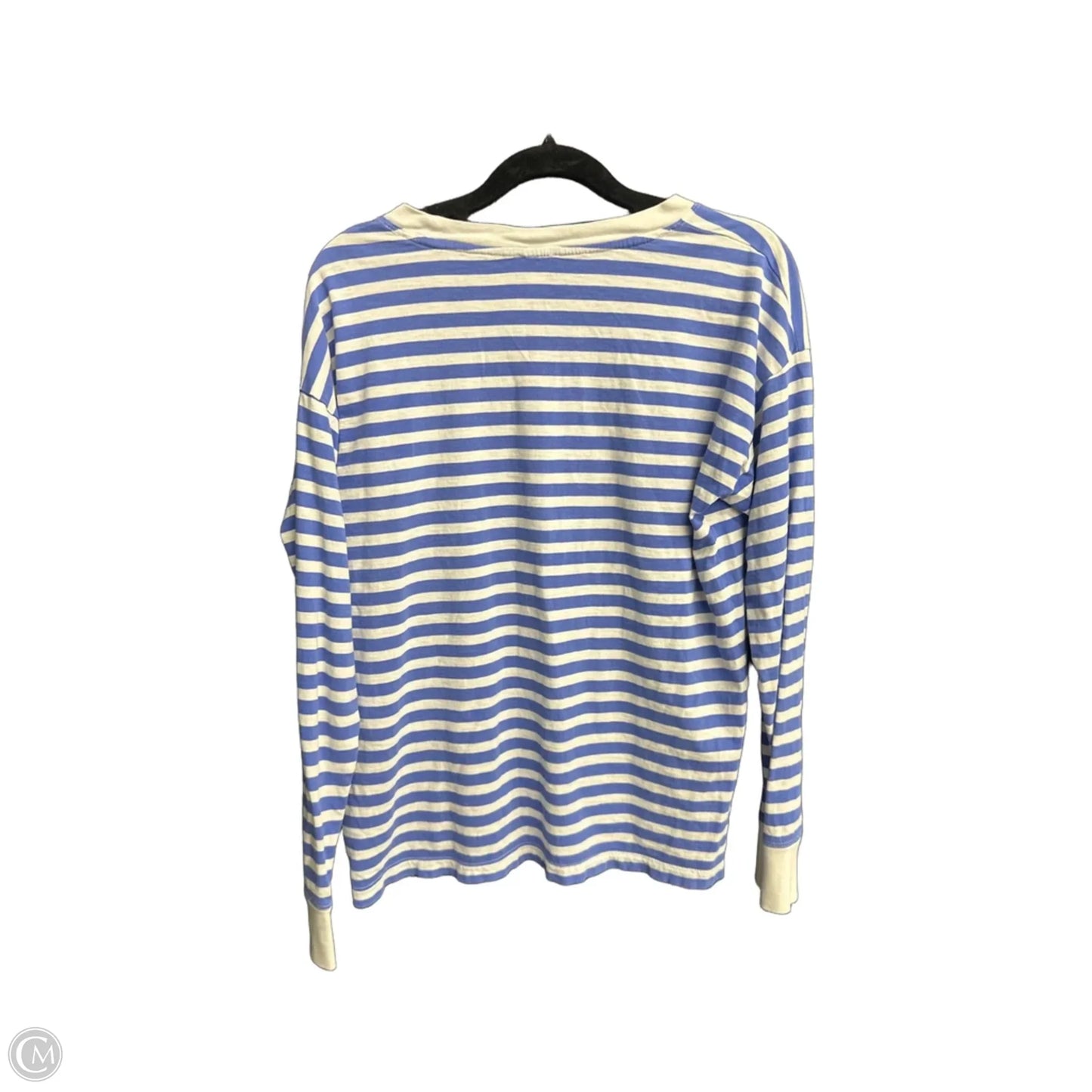 Top Long Sleeve Basic By J. Crew In Striped Pattern, Size: S