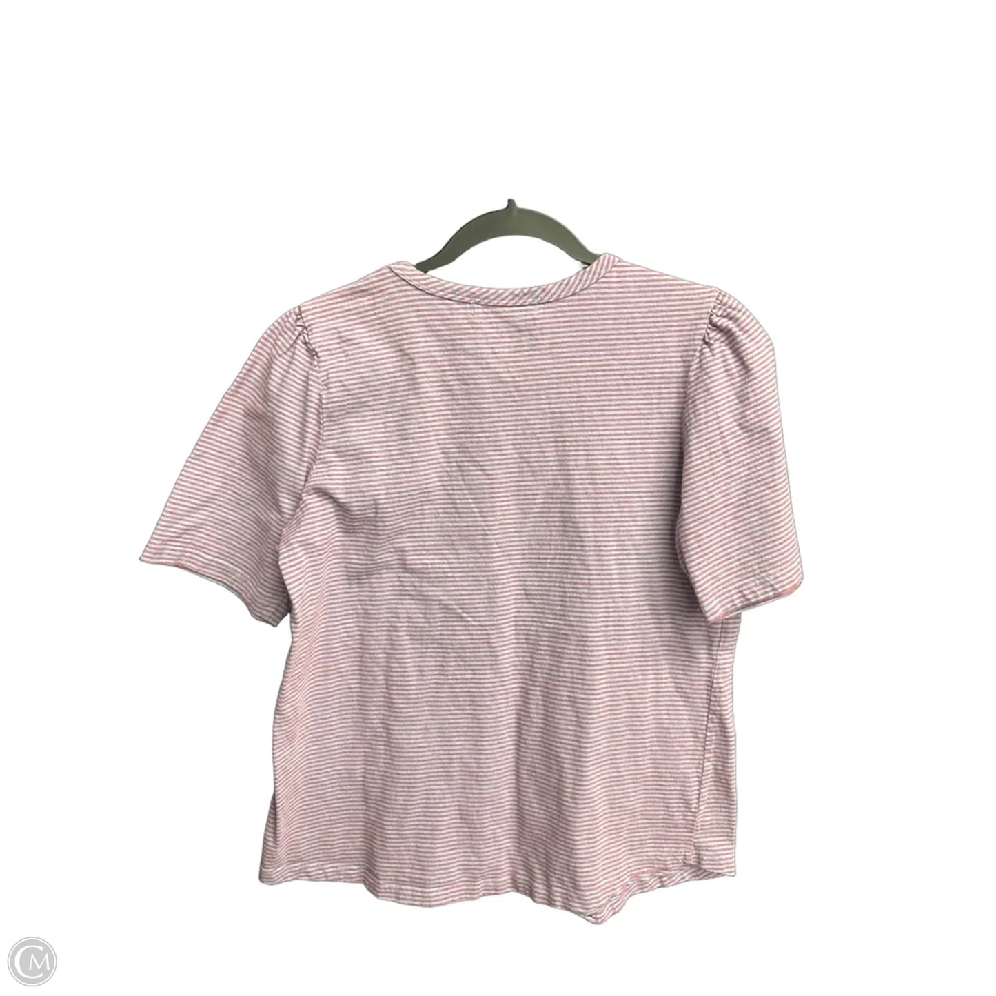Top Short Sleeve Basic By Pomander Place In Striped Pattern, Size: S