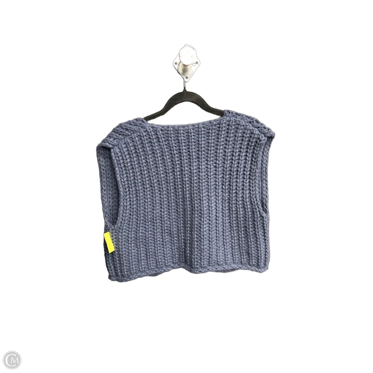 Vest Sweater By Clothes Mentor In Navy, Size: M