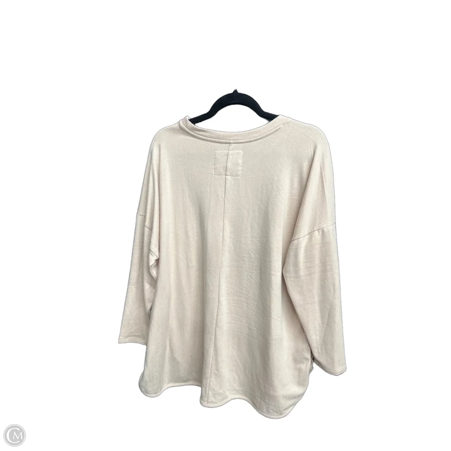 Top Long Sleeve By Cupio In Beige, Size: Xl