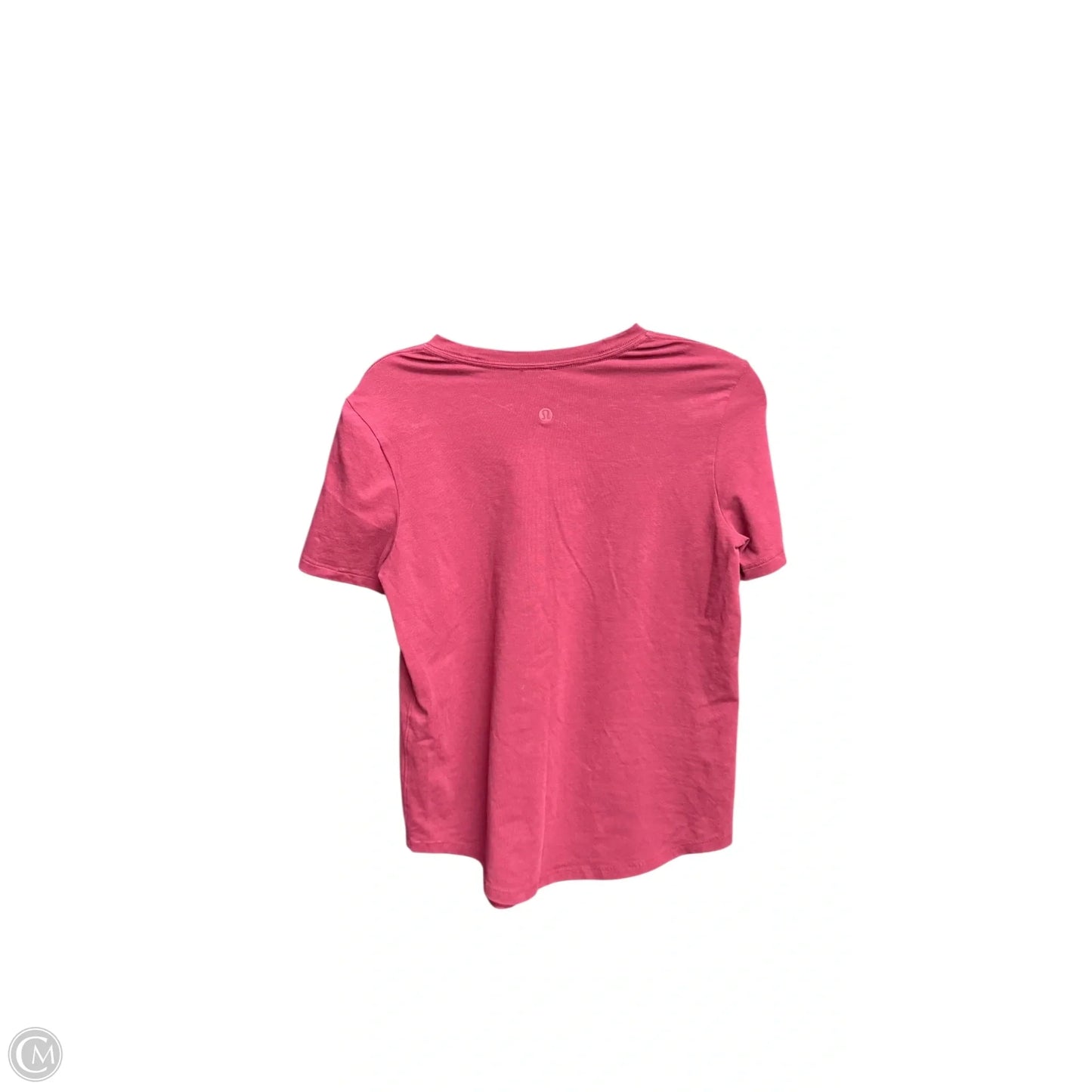 Athletic Top Short Sleeve By Lululemon In Maroon, Size: Xs