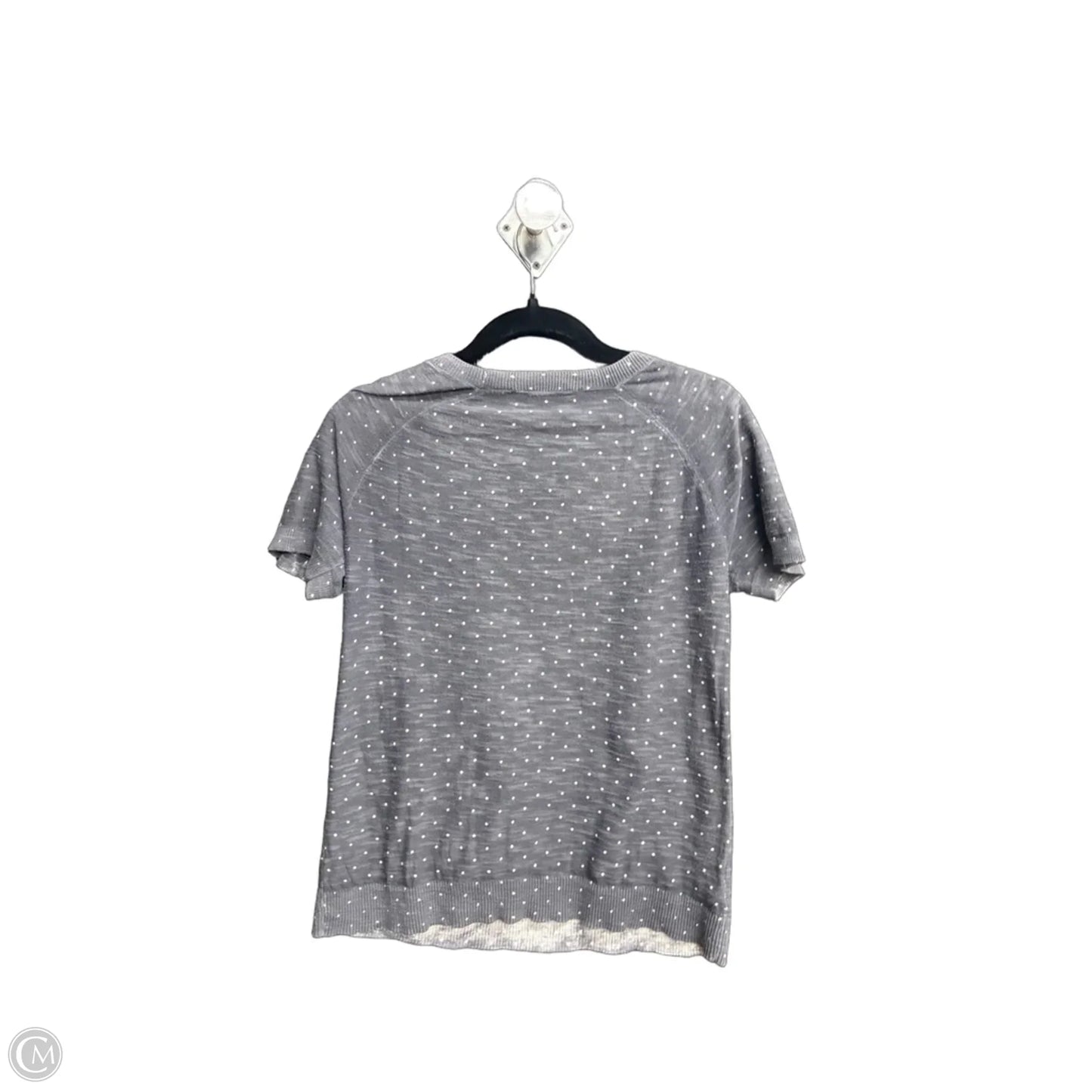Top Short Sleeve By Loft In Grey, Size: Xs