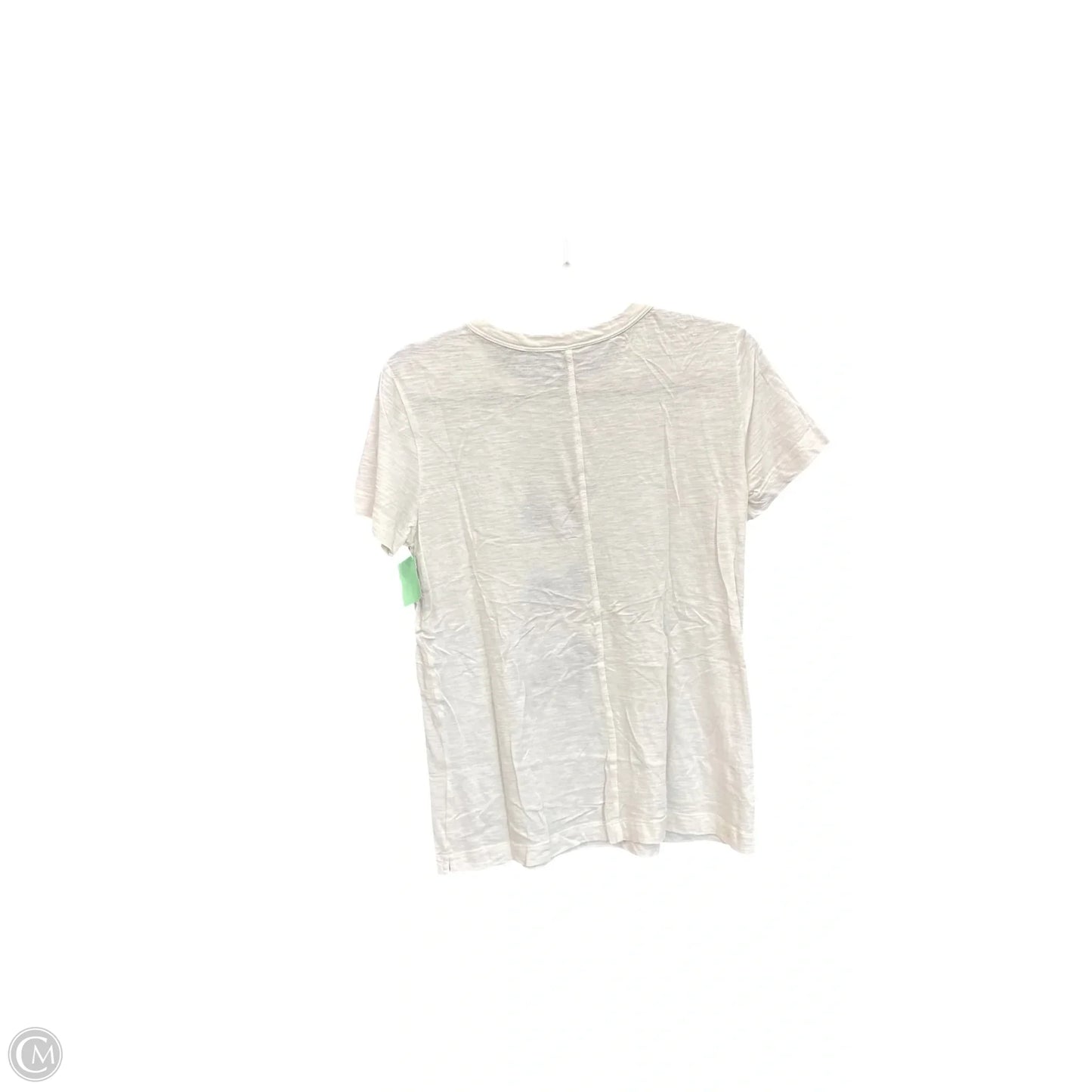 Top Short Sleeve By Loft In Cream, Size: S