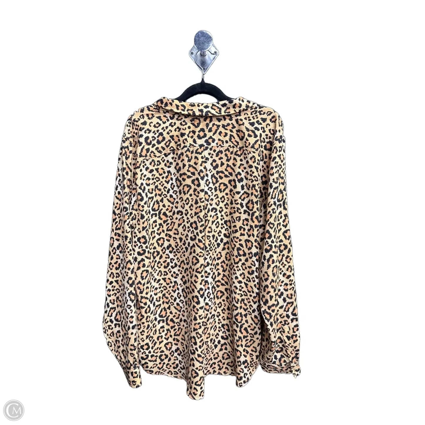 Top Long Sleeve By On 34th In Leopard Print, Size: Xl