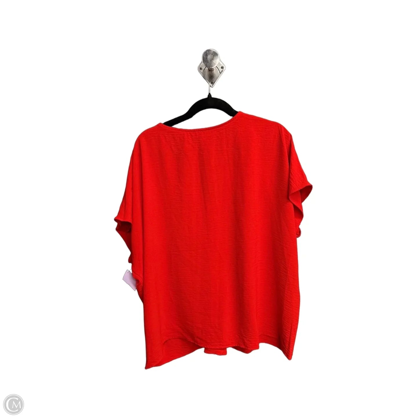 Top Short Sleeve By Ee Some In Red, Size: L