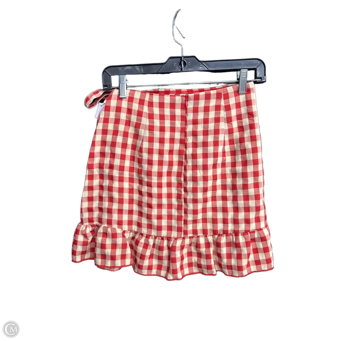 Skirt Mini & Short By Impressions In Plaid Pattern, Size: S