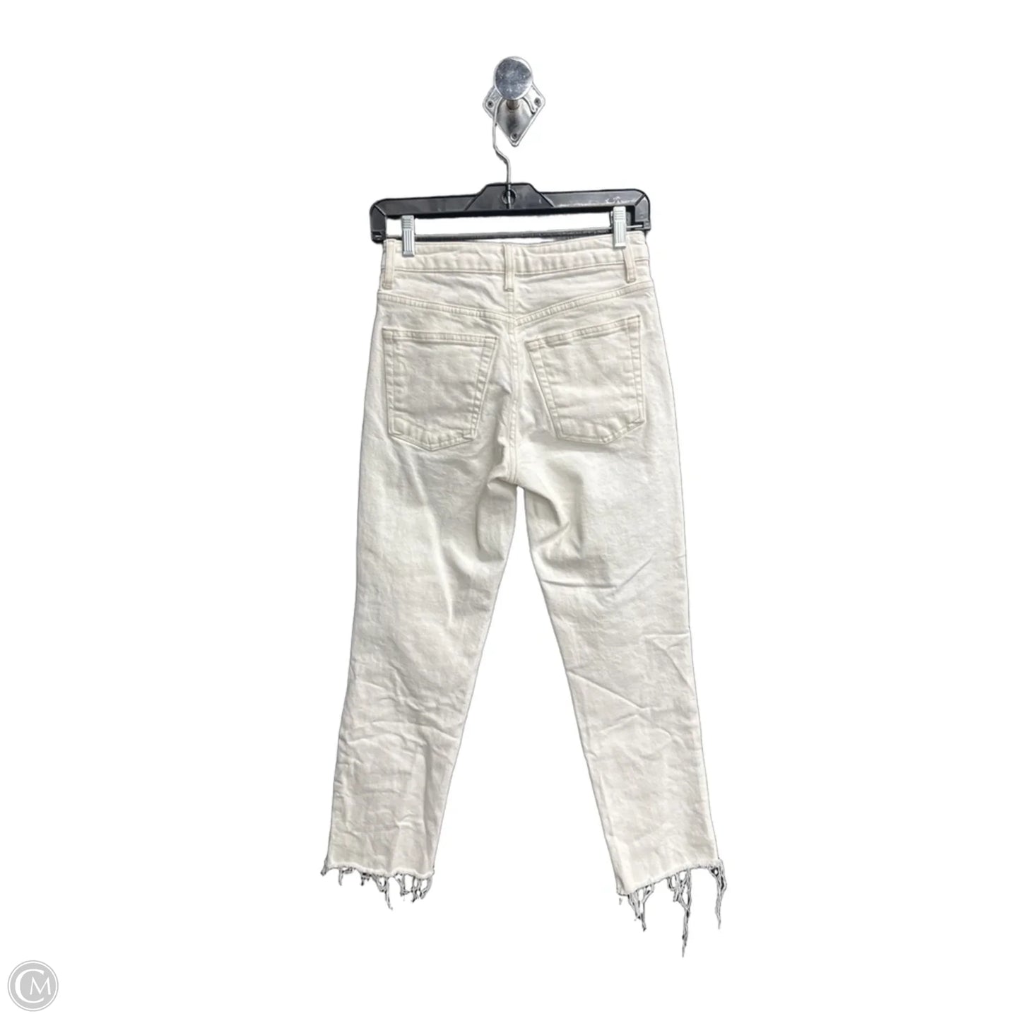 Jeans Straight By Topshop In White, Size: 2