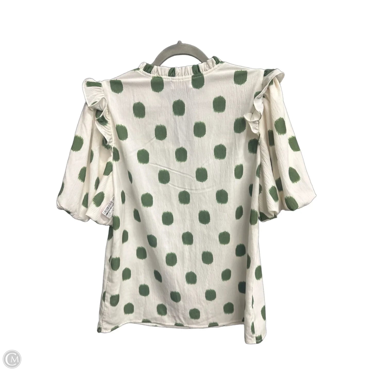 Top Short Sleeve By Clothes Mentor In Polkadot Pattern, Size: L