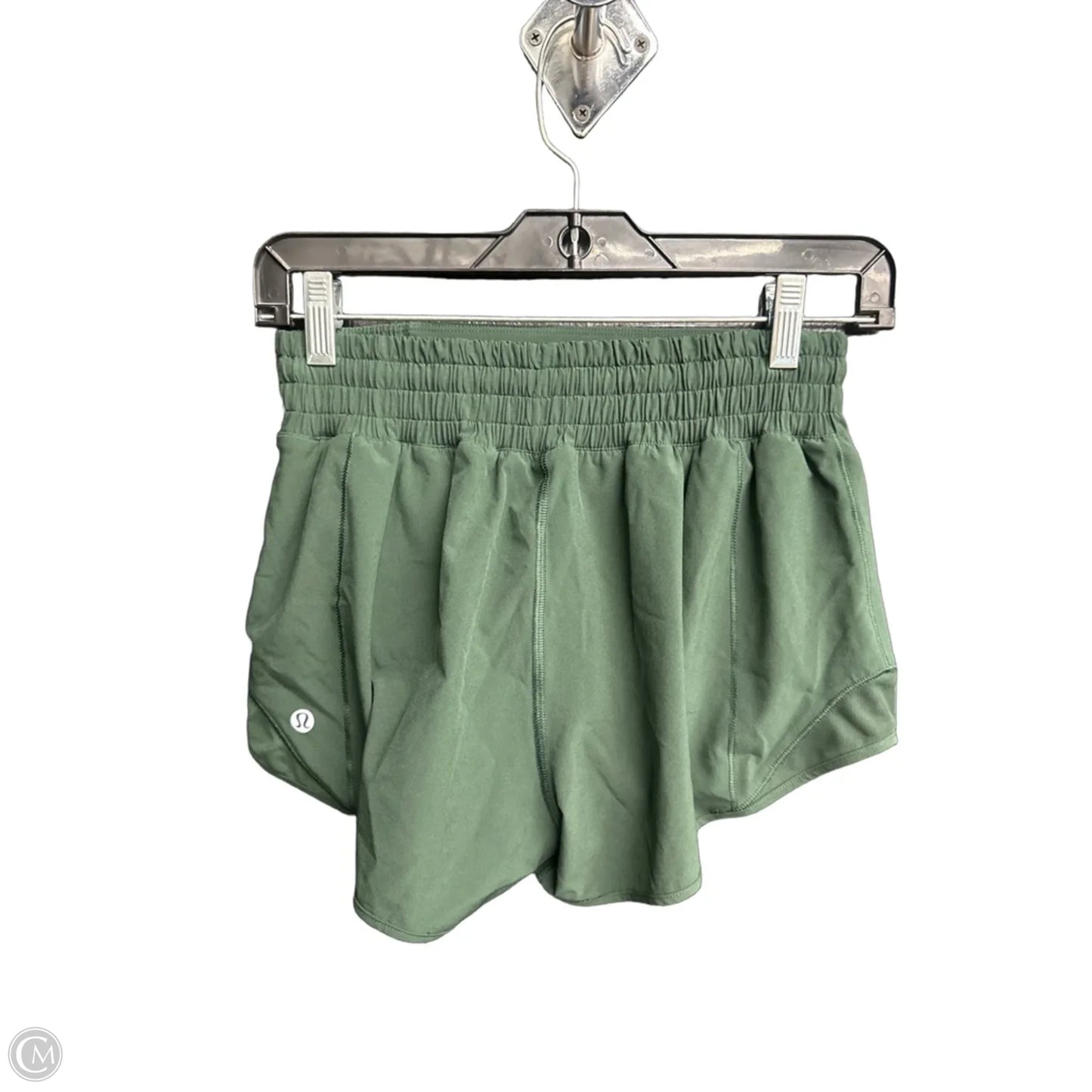 Athletic Shorts By Lululemon In Green, Size: Xs