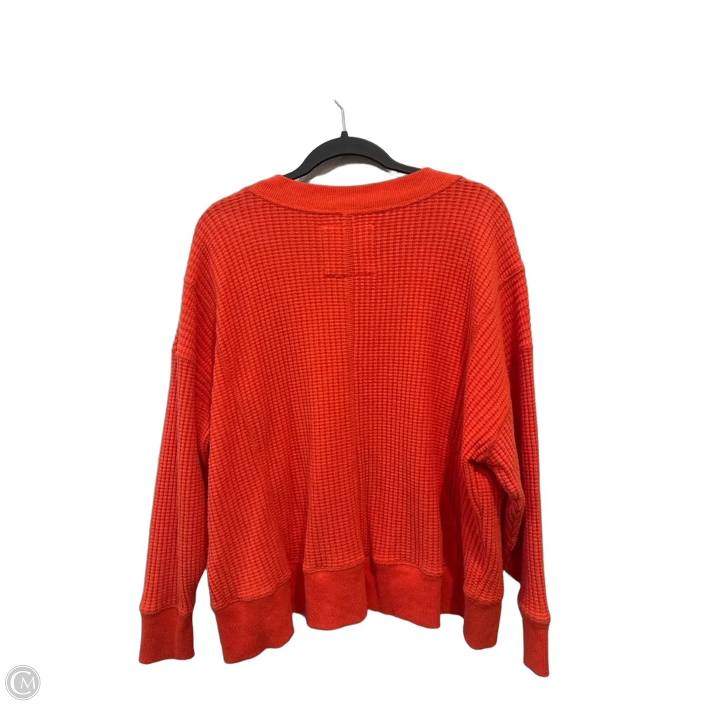 Top Long Sleeve By American Eagle In Orange, Size: Xs