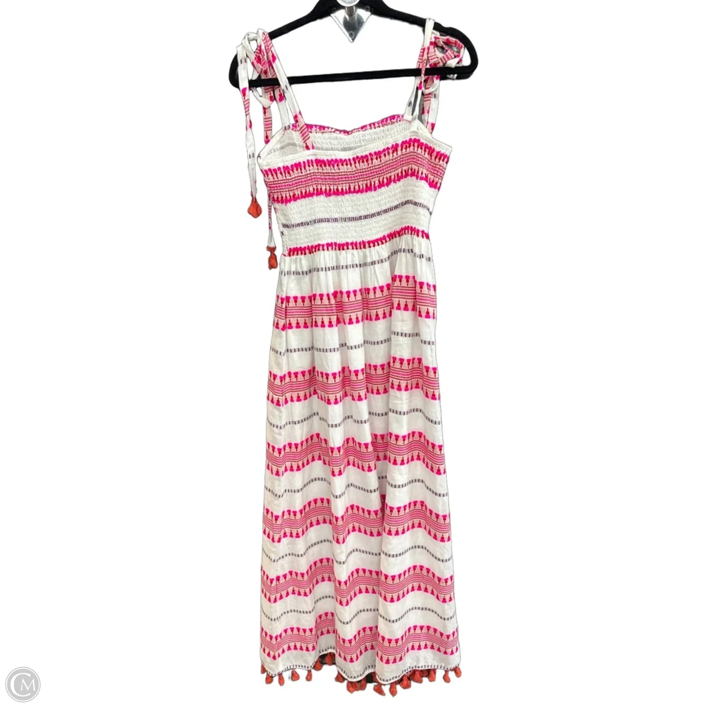 Dress Casual Maxi By En Creme In Pink & White, Size: S