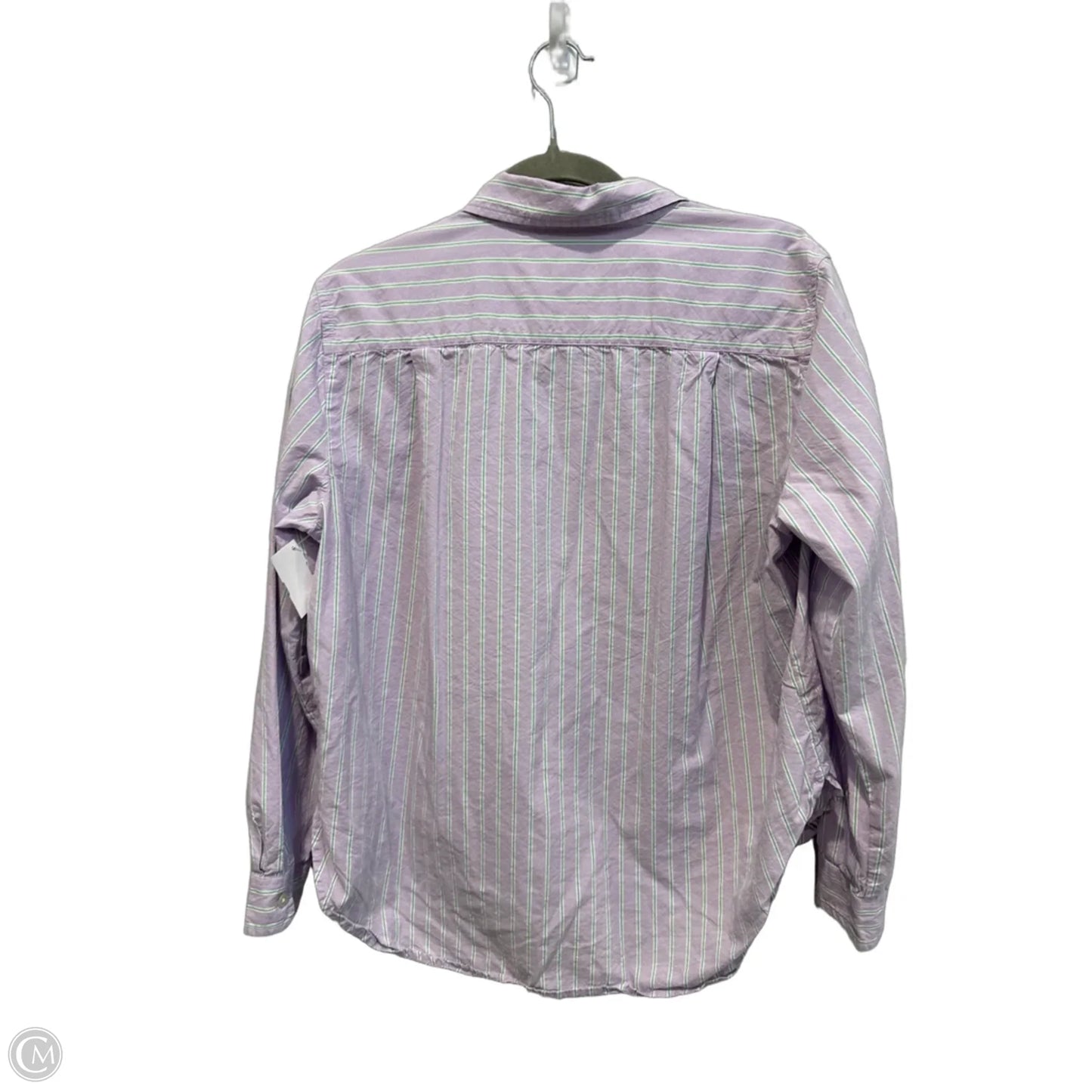 Top Long Sleeve By Loft In Striped Pattern, Size: M