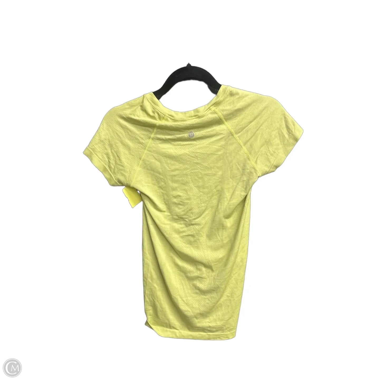 Athletic Top Short Sleeve By Lululemon In Green, Size: S