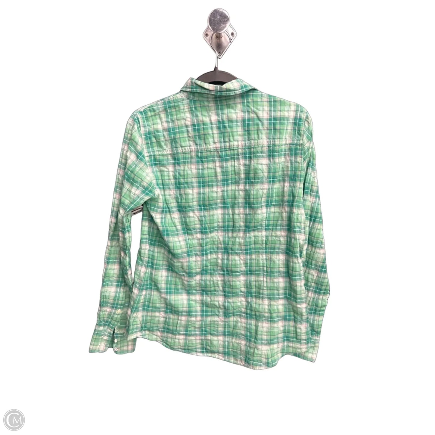Top Long Sleeve By J. Crew In Green, Size: M