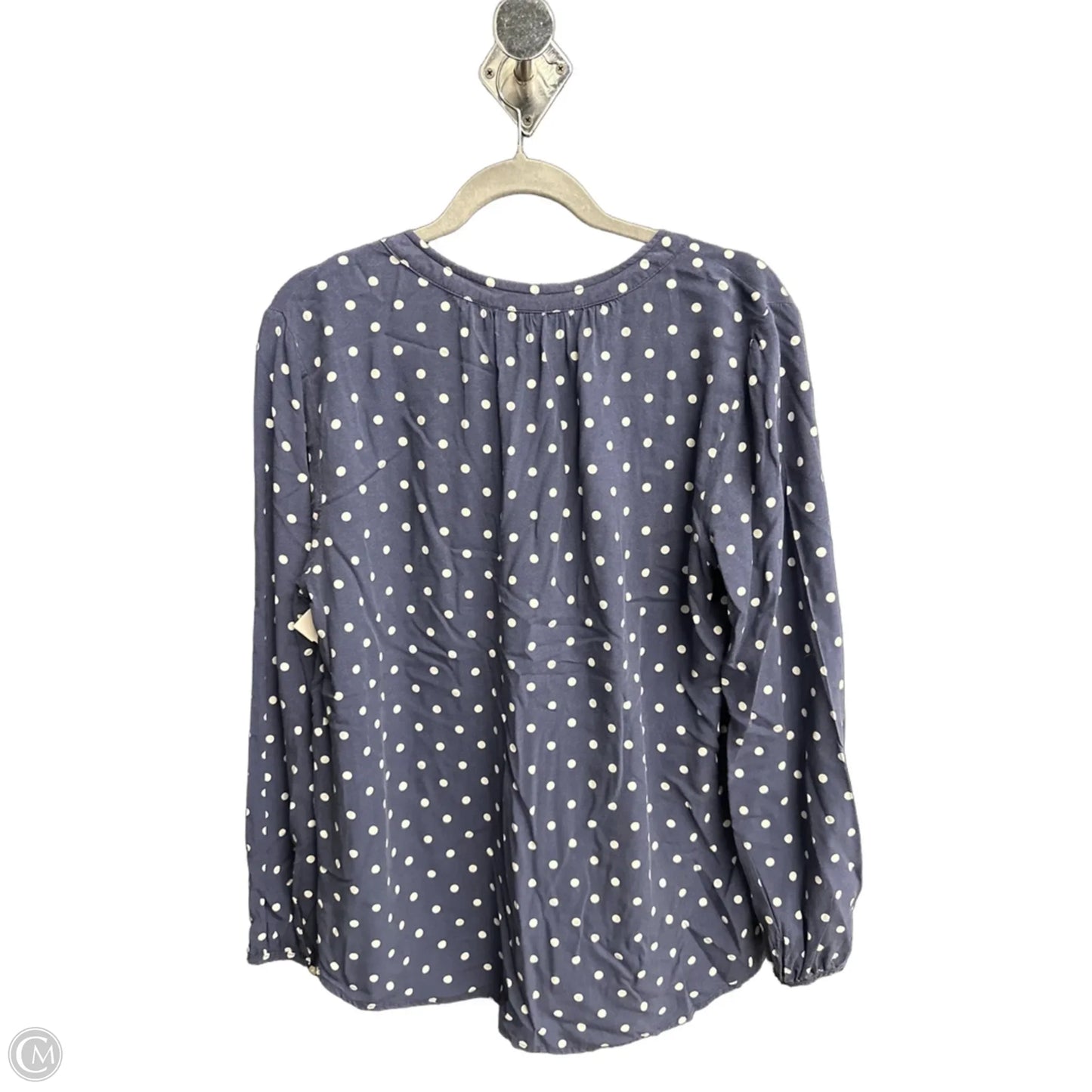 Top Long Sleeve By Old Navy In Polkadot Pattern, Size: L