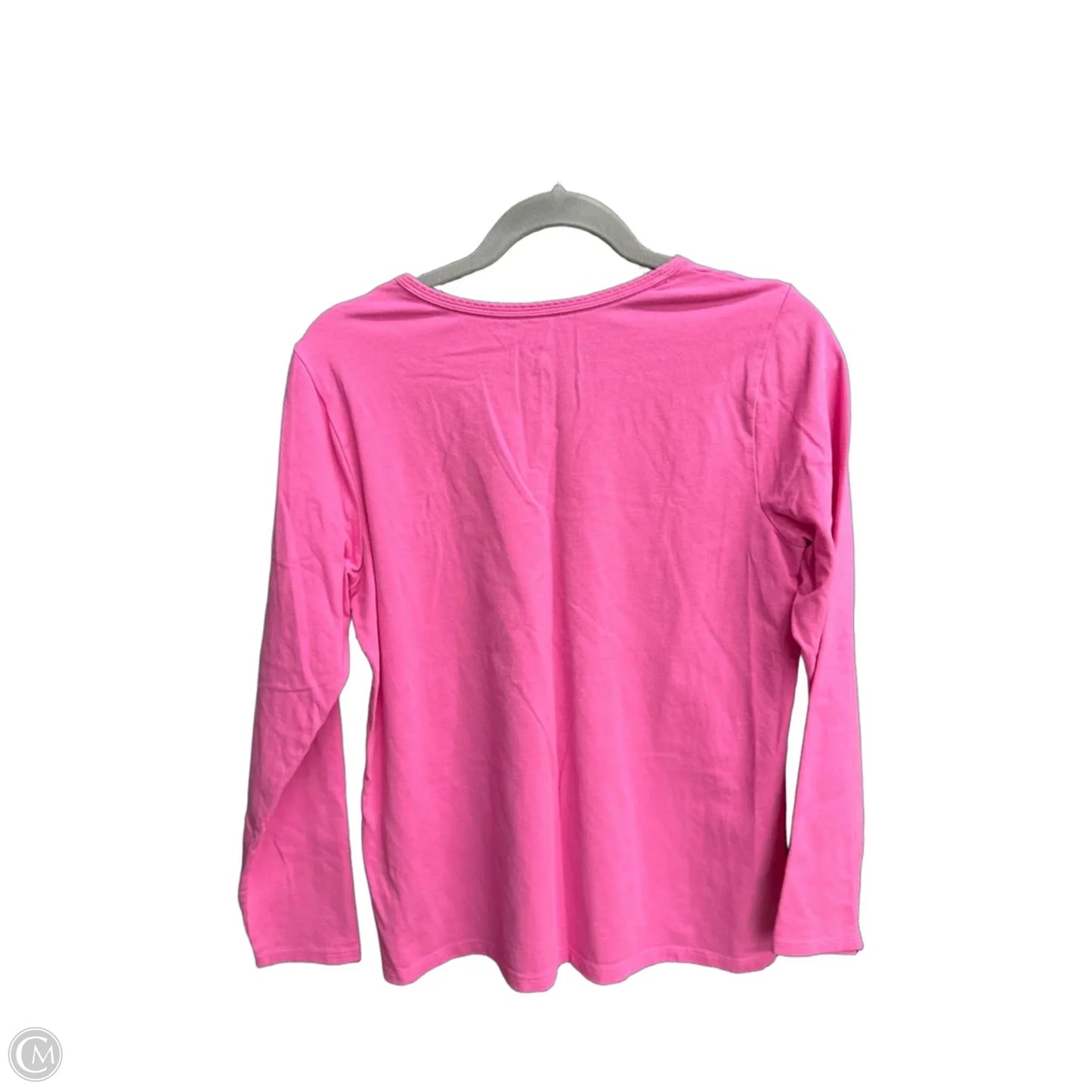 Top Long Sleeve By Lands End In Pink, Size: M