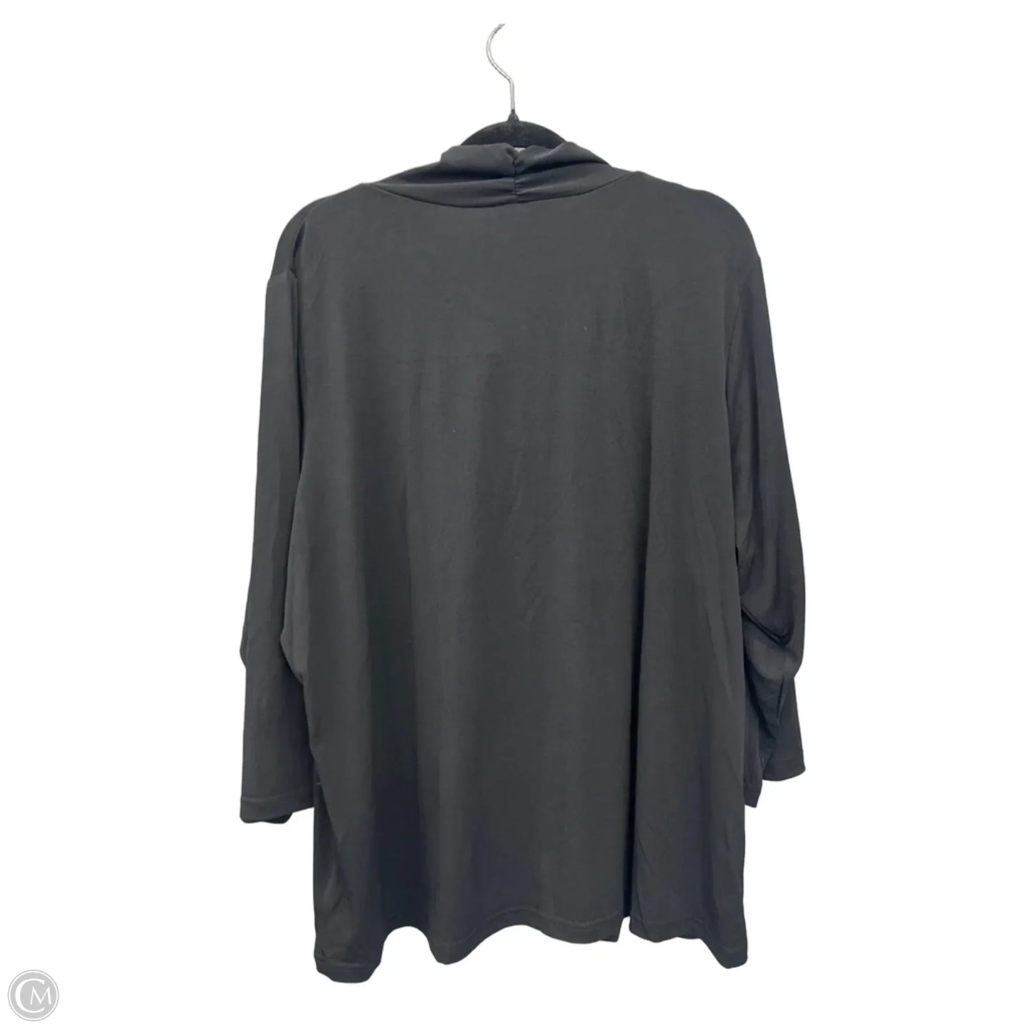 Top Long Sleeve By Joan Rivers In Black, Size: Xl