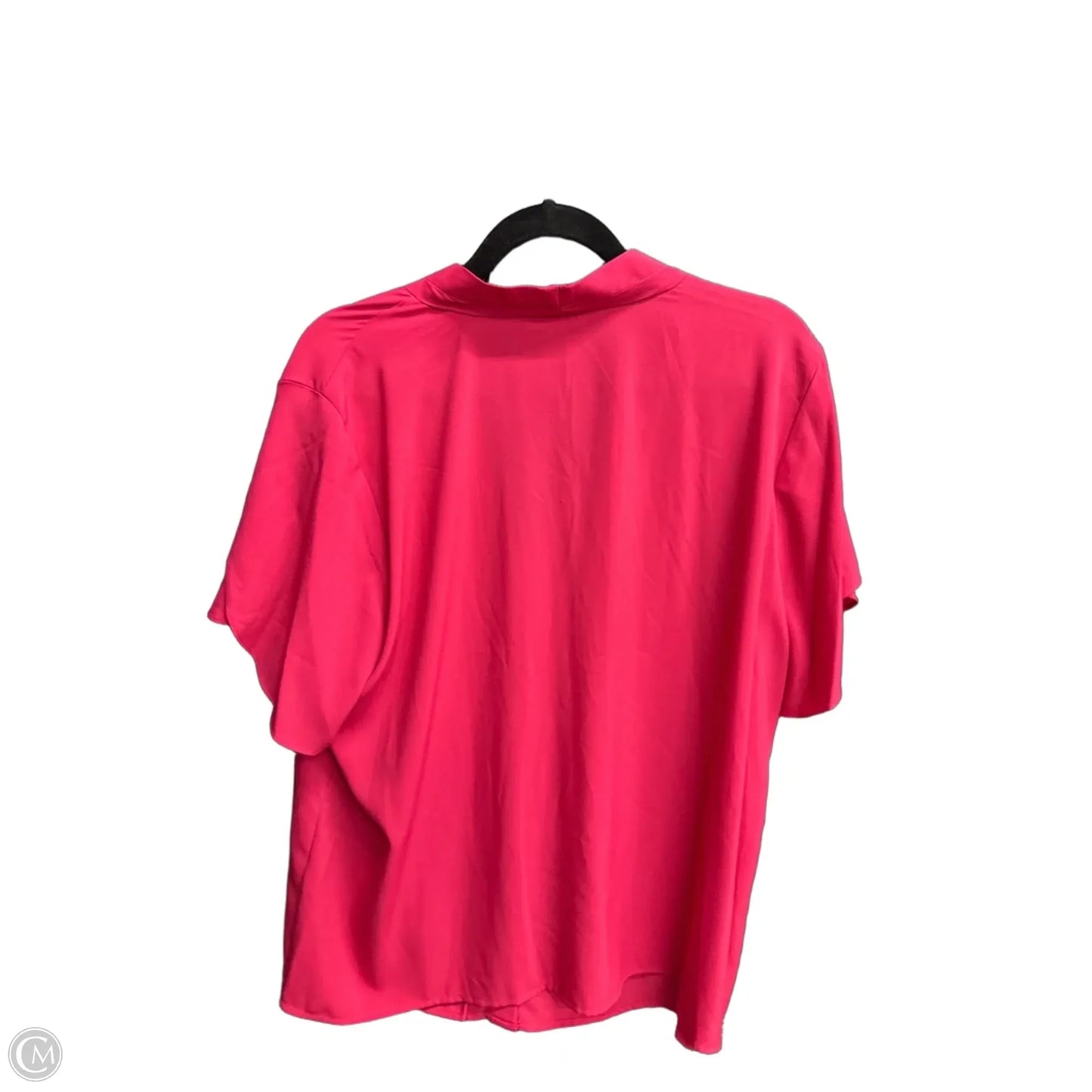Top Short Sleeve By Calvin Klein In Pink, Size: Xl