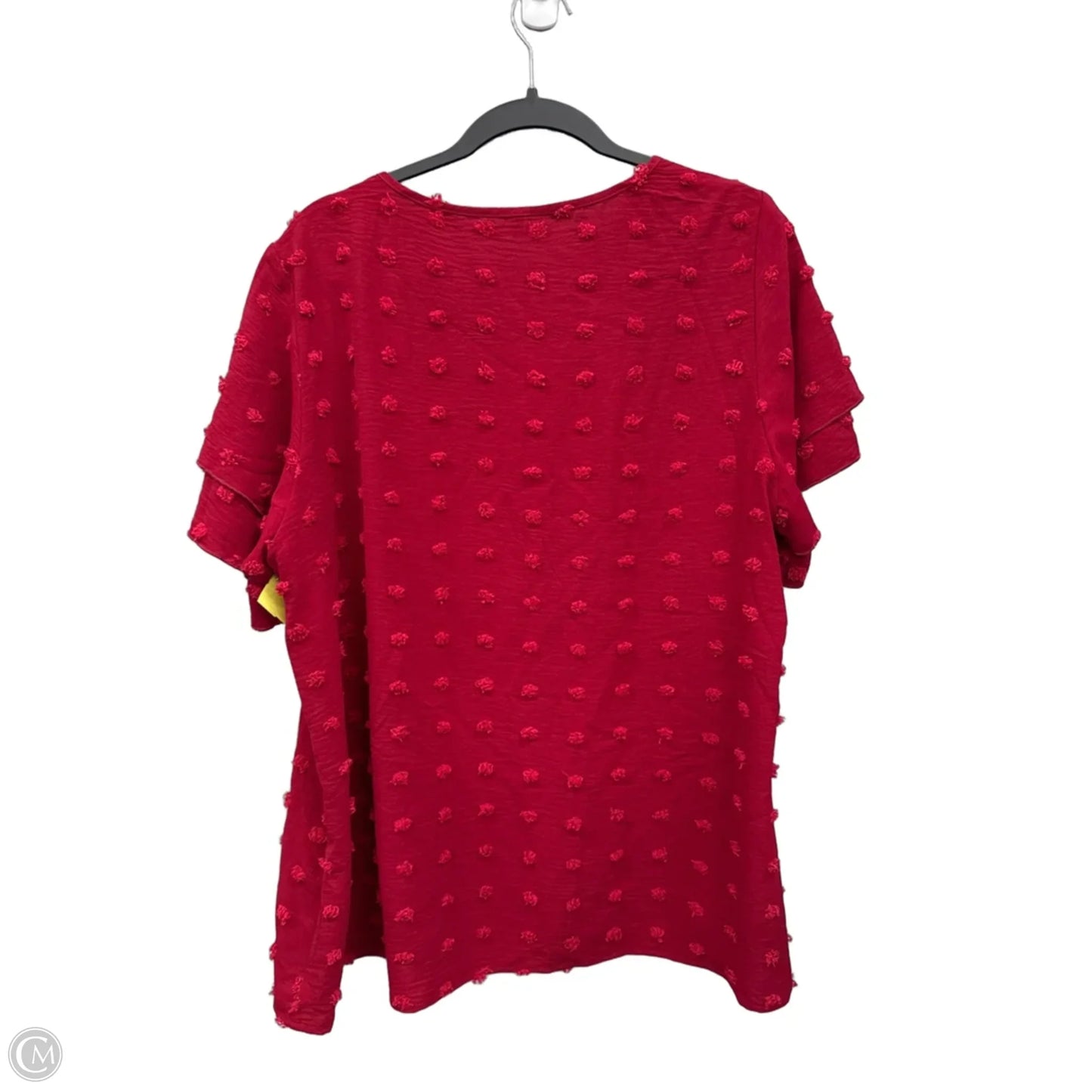 Top Short Sleeve By Clothes Mentor In Red, Size: Xl