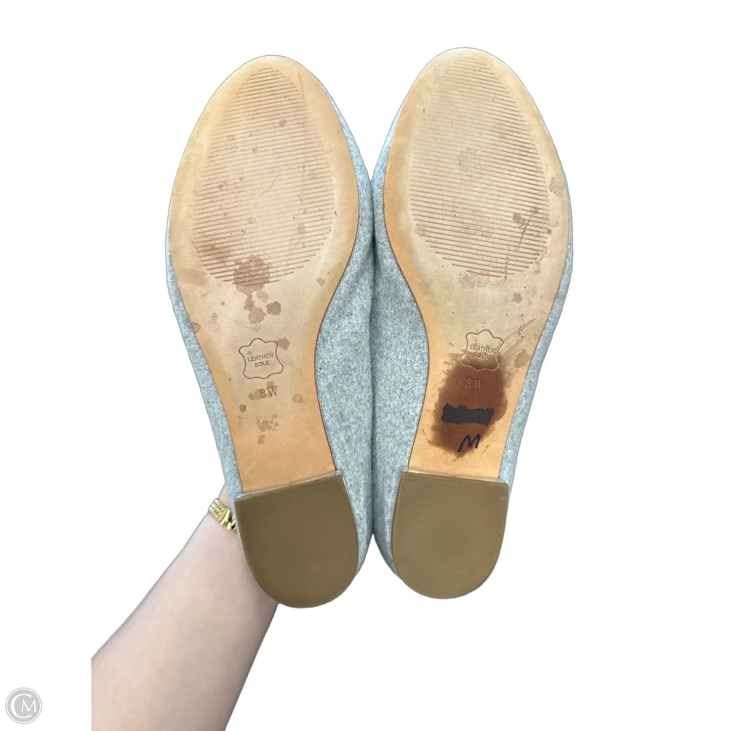 Shoes Flats By Talbots In Grey, Size: 8