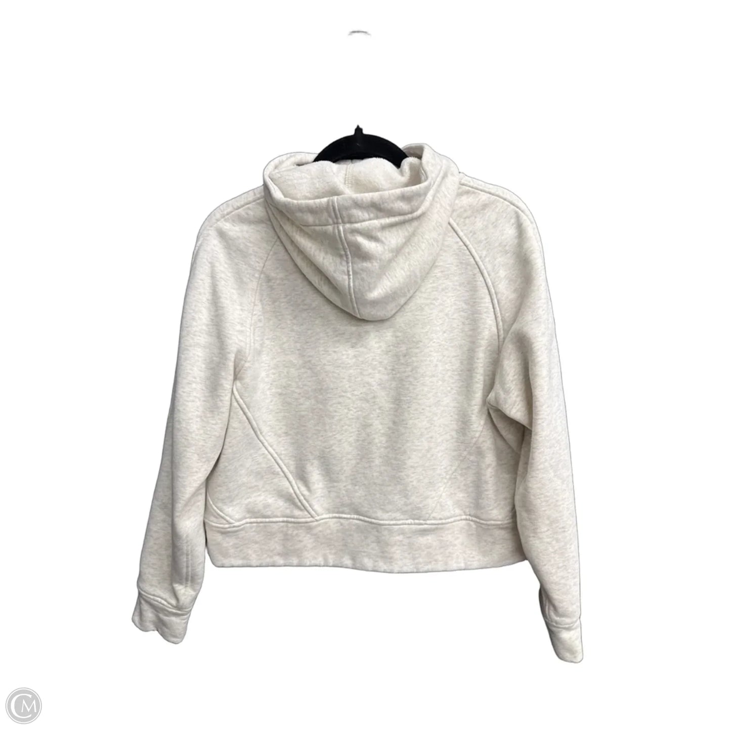 Sweatshirt Hoodie By Clothes Mentor In White, Size: S