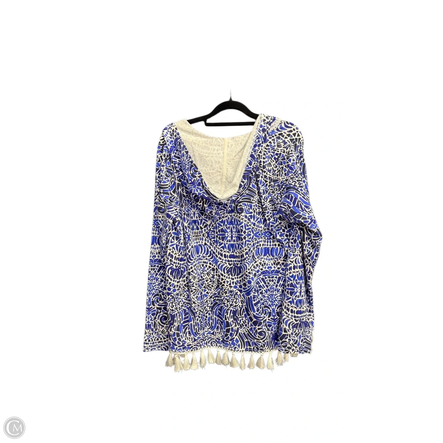 Swimwear Cover-up Designer By Lilly Pulitzer In Blue, Size: L