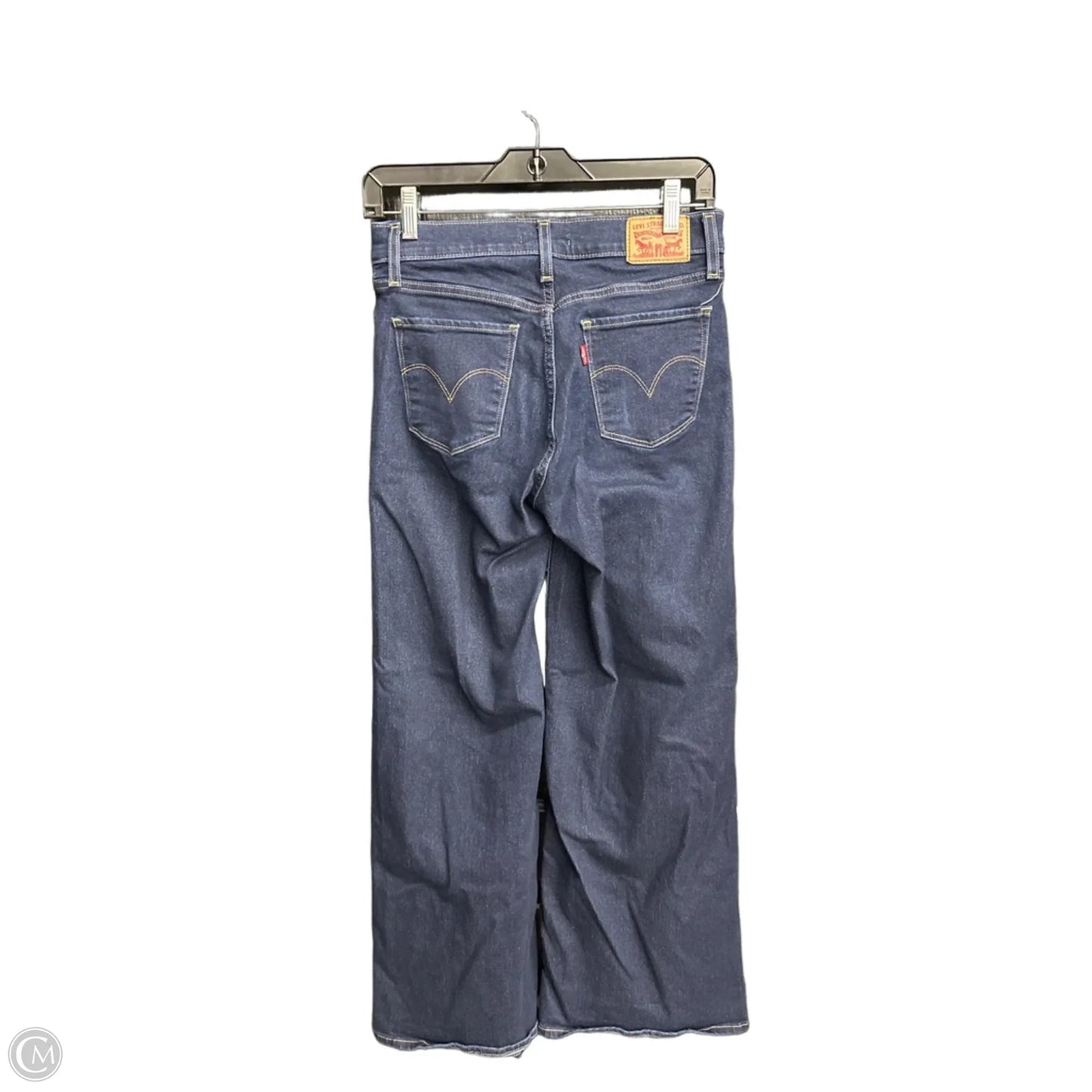 Jeans Wide Leg By Levis In Blue Denim, Size: 4