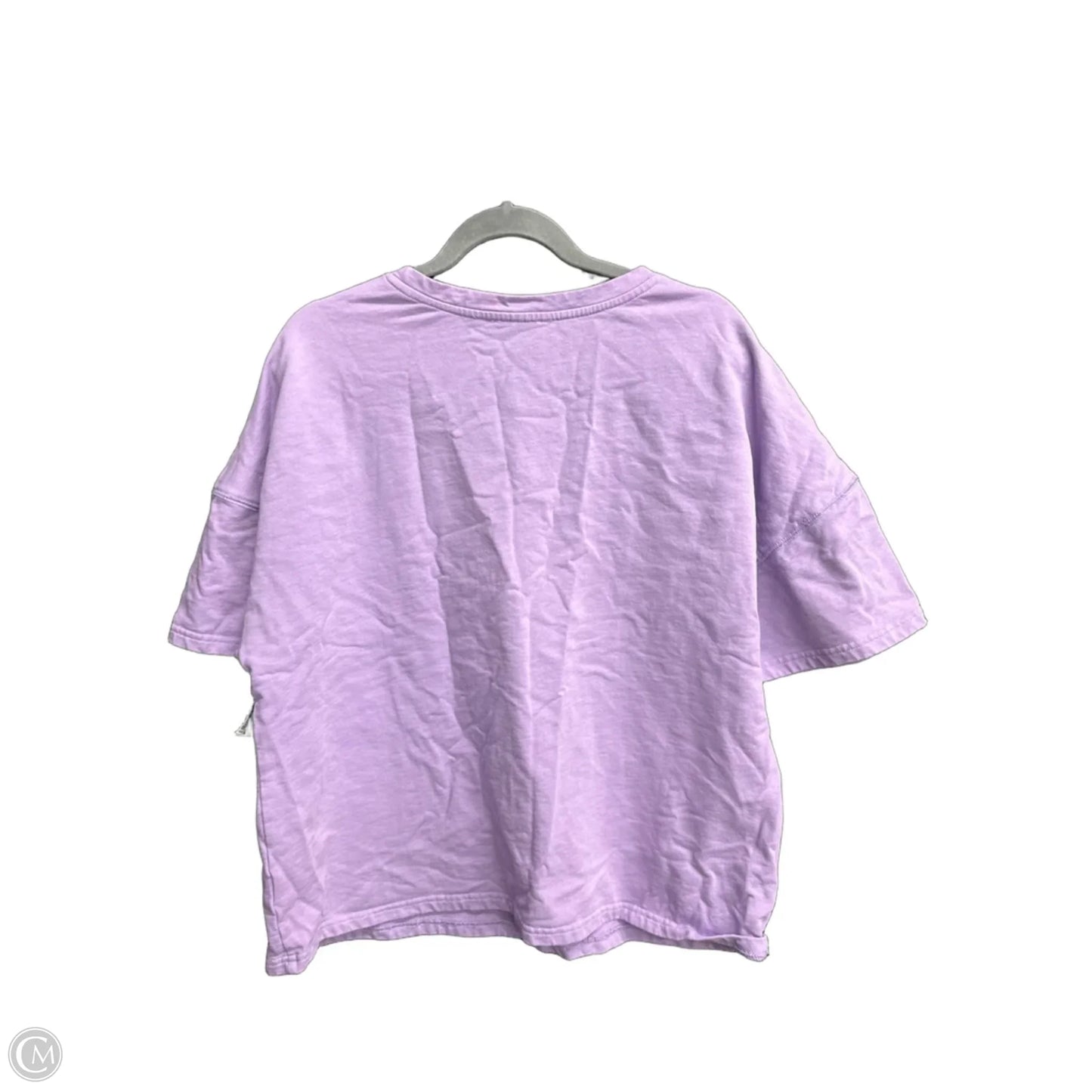 Top Short Sleeve By Peach Love Cream California In Purple, Size: S