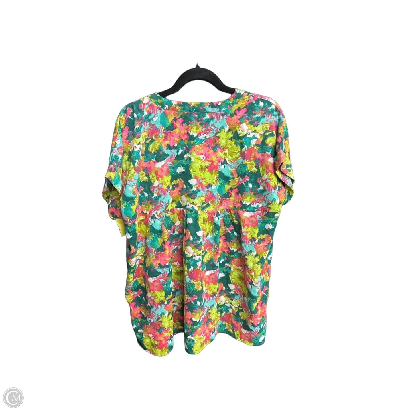 Top Sleeveless By Jodifl In Green & Pink, Size: M