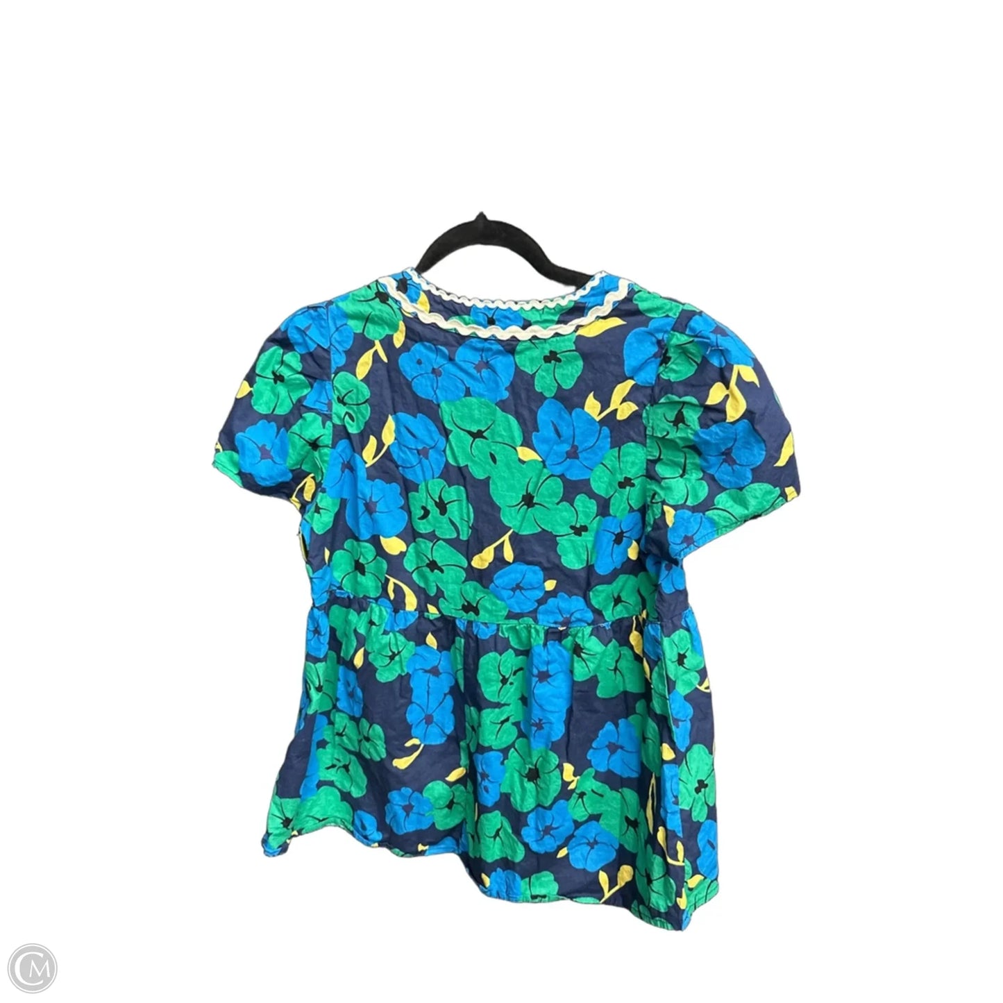 Top Short Sleeve By Umgee In Floral Print, Size: M