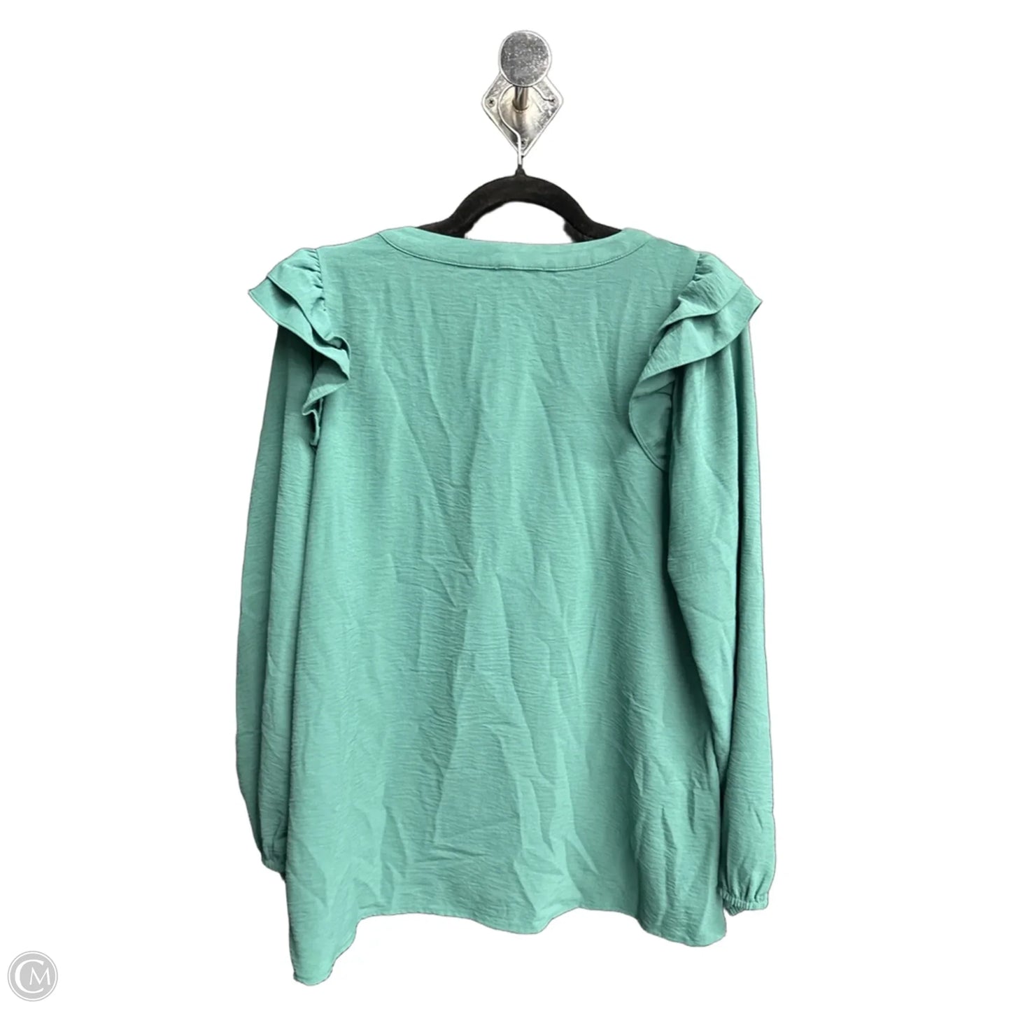 Blouse Long Sleeve By Jodifl In Green, Size: M
