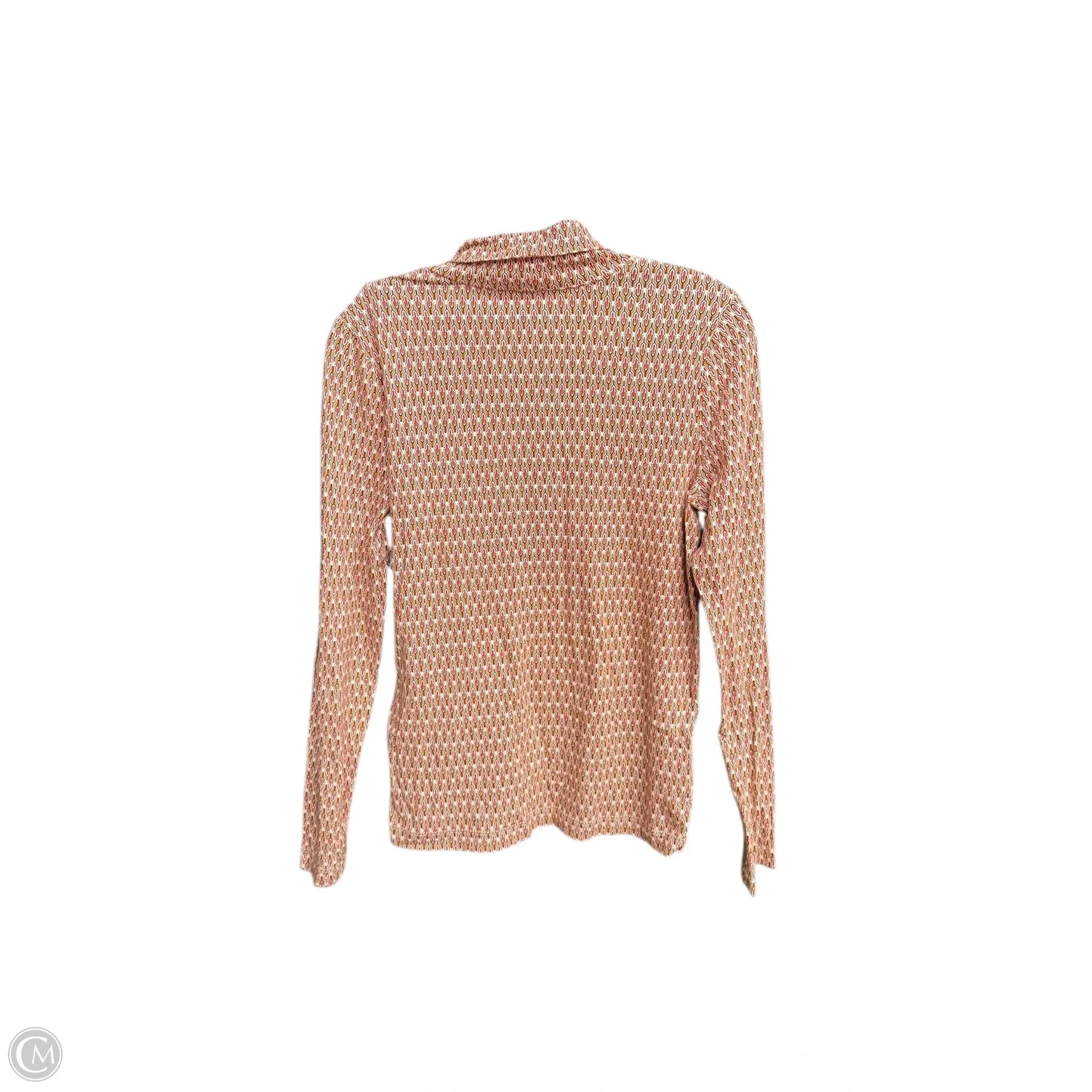 Top Long Sleeve By Loft In Orange & Yellow, Size: M