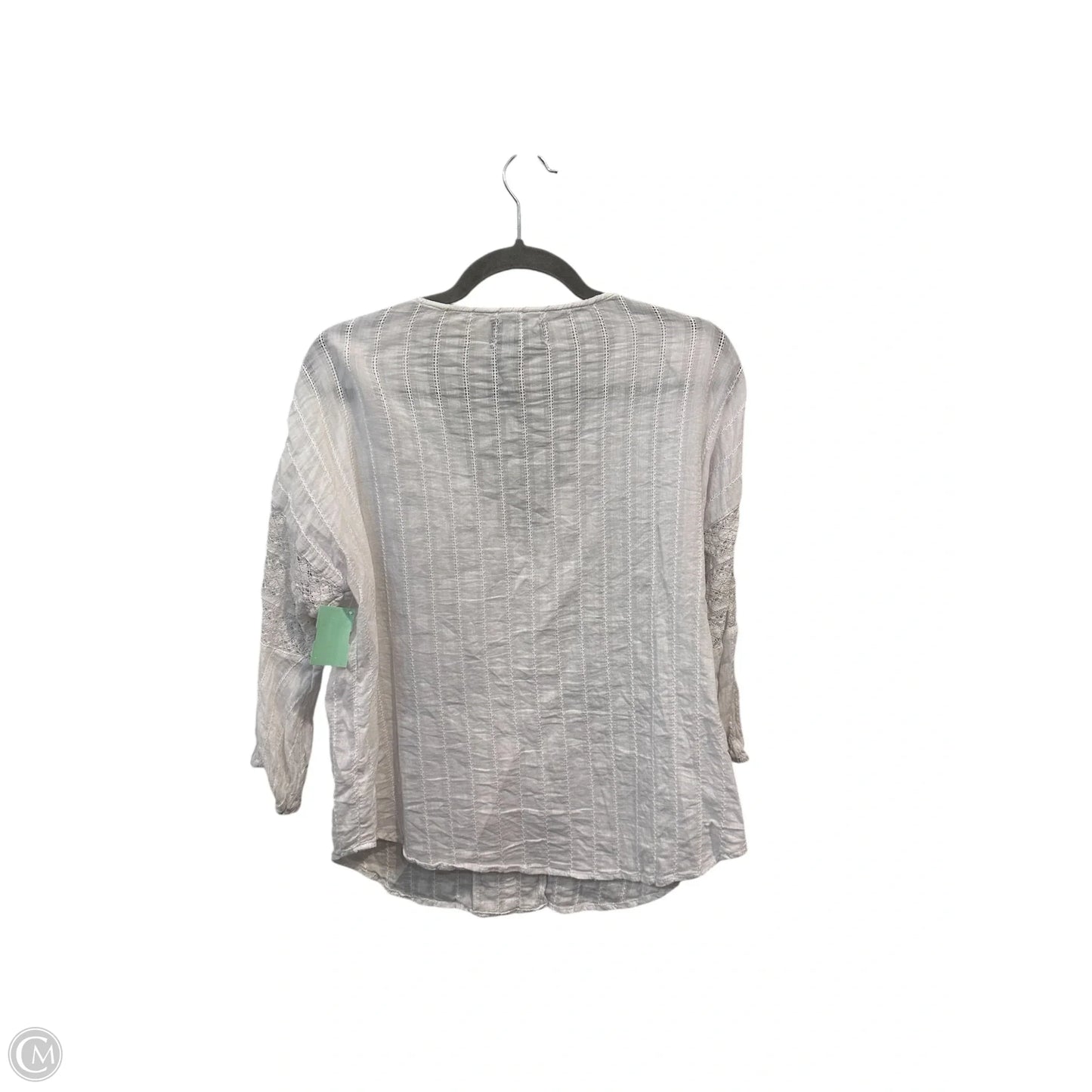 Top 3/4 Sleeve By Michael Stars In White, Size: M