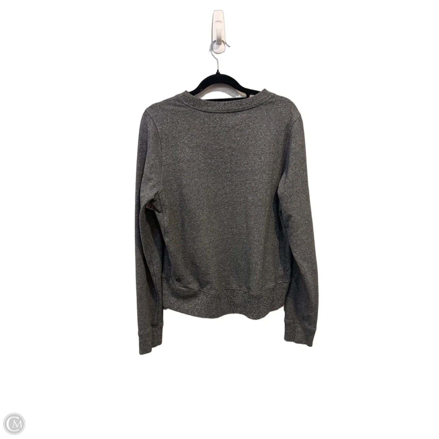 Athletic Top Long Sleeve Crewneck By Lululemon In Grey, Size: S