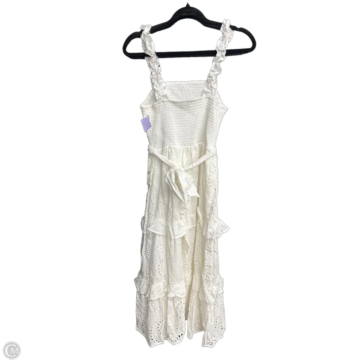 Dress Casual Midi By Aura In White, Size: L