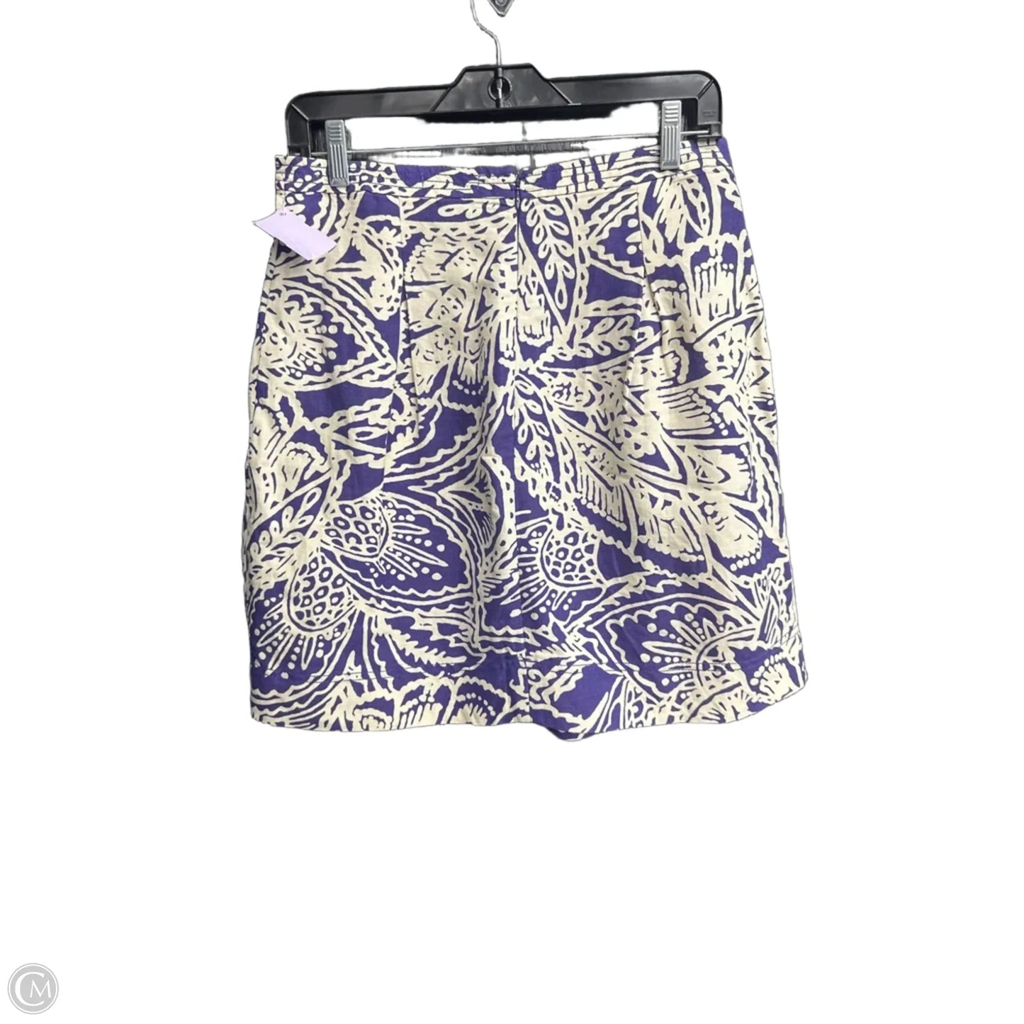 Skirt Mini & Short By Loft In Purple & White, Size: 2