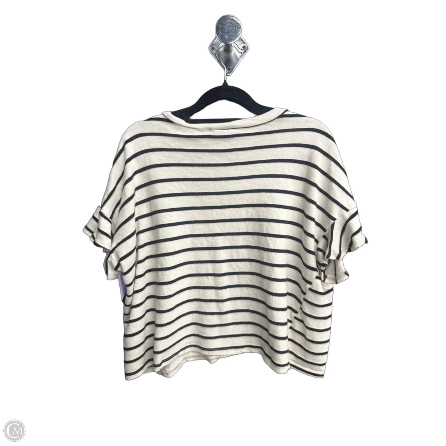 Top Short Sleeve By Kaileigh In Striped Pattern, Size: S