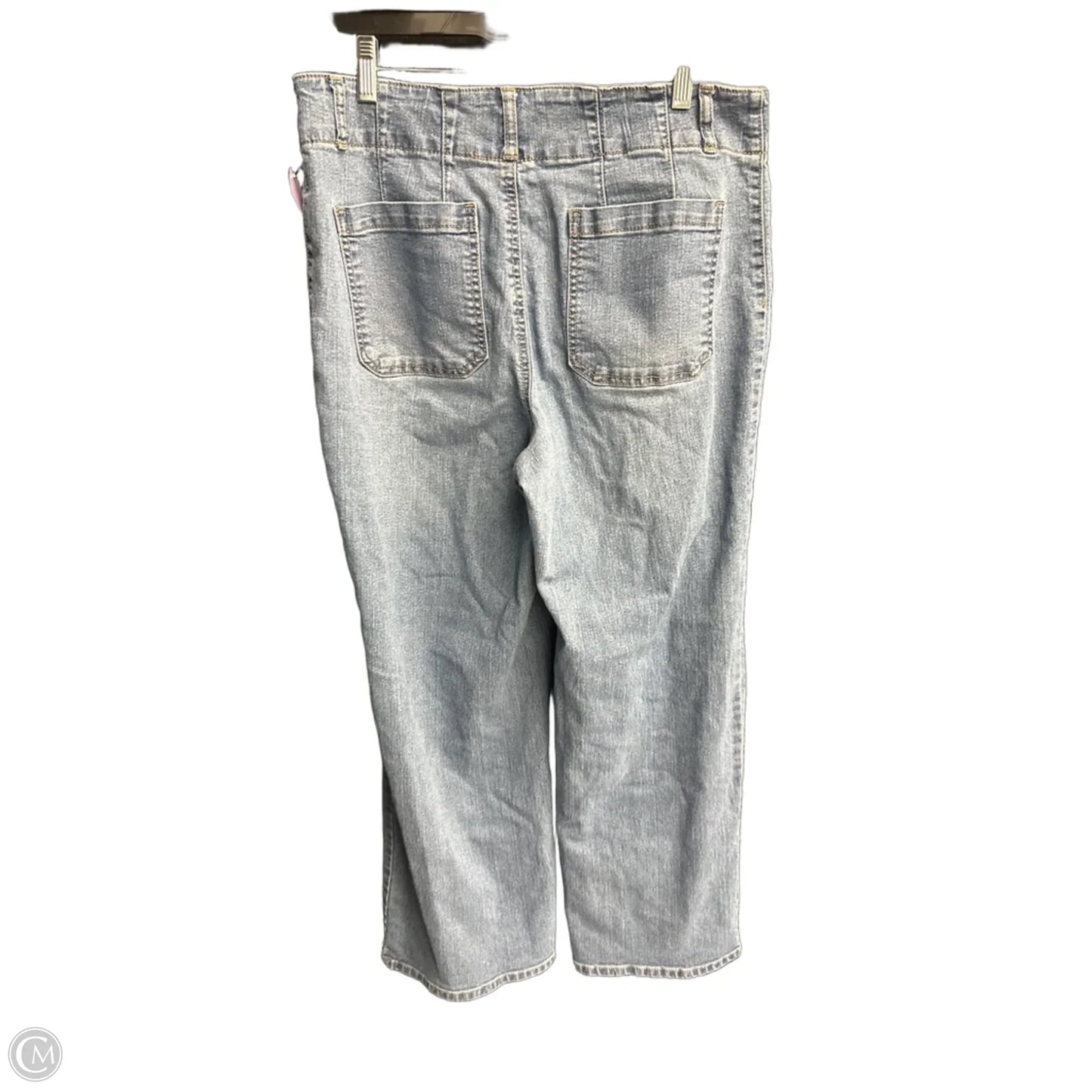 Jeans Wide Leg By Rafaella In Blue Denim, Size: 10