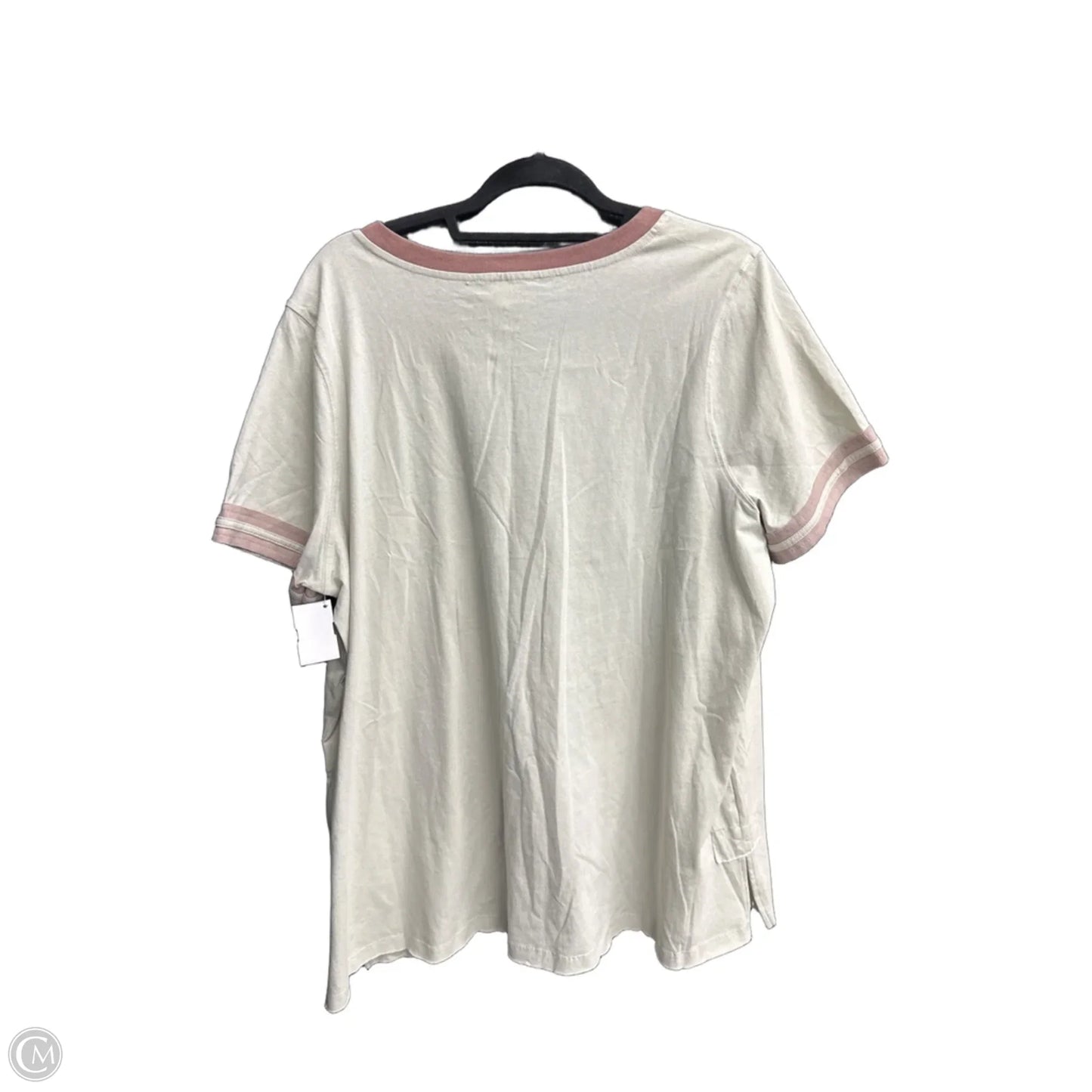 Top Short Sleeve By Cotton Bleu In Blue & Brown, Size: Xl