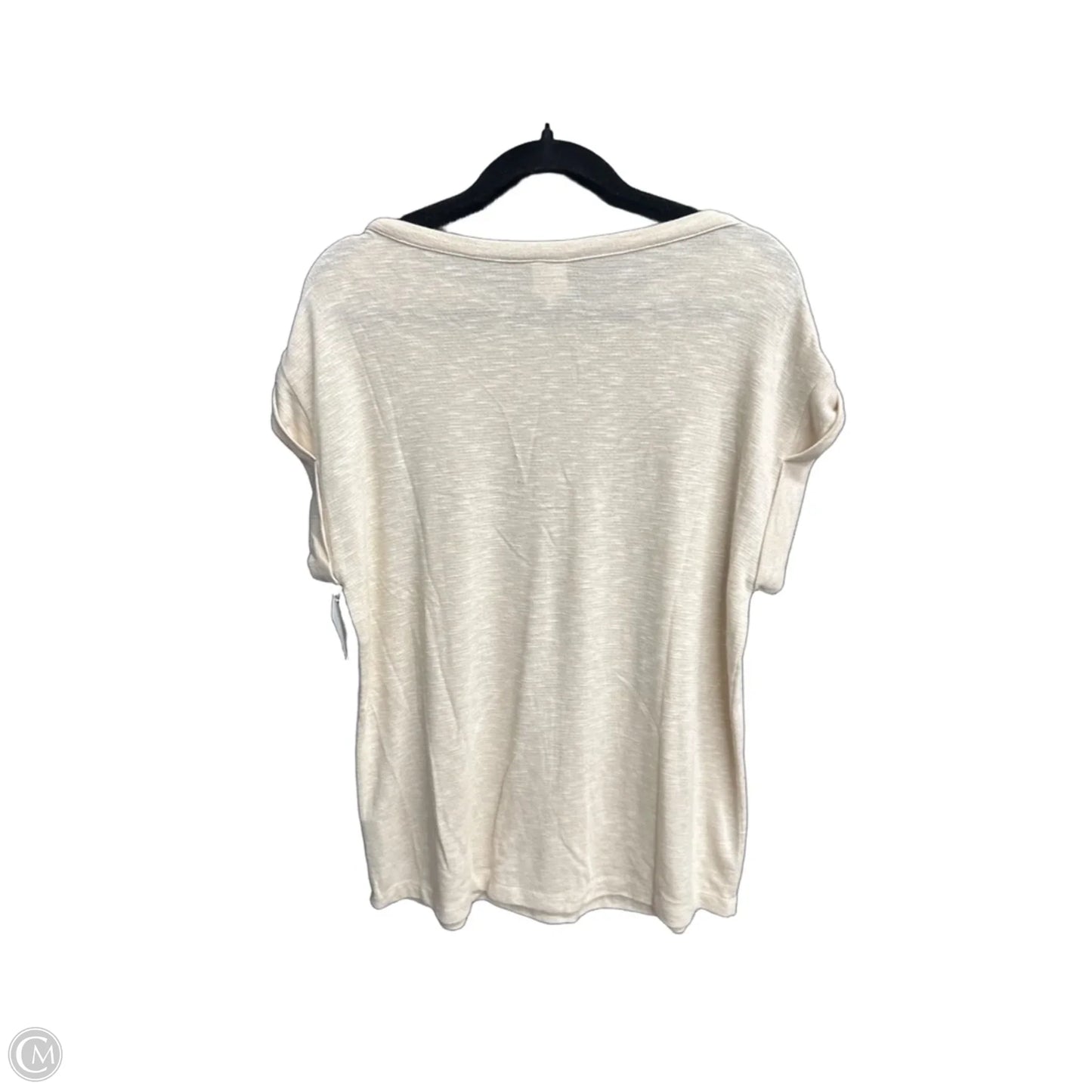 Blouse Short Sleeve By Kaileigh In Cream, Size: M