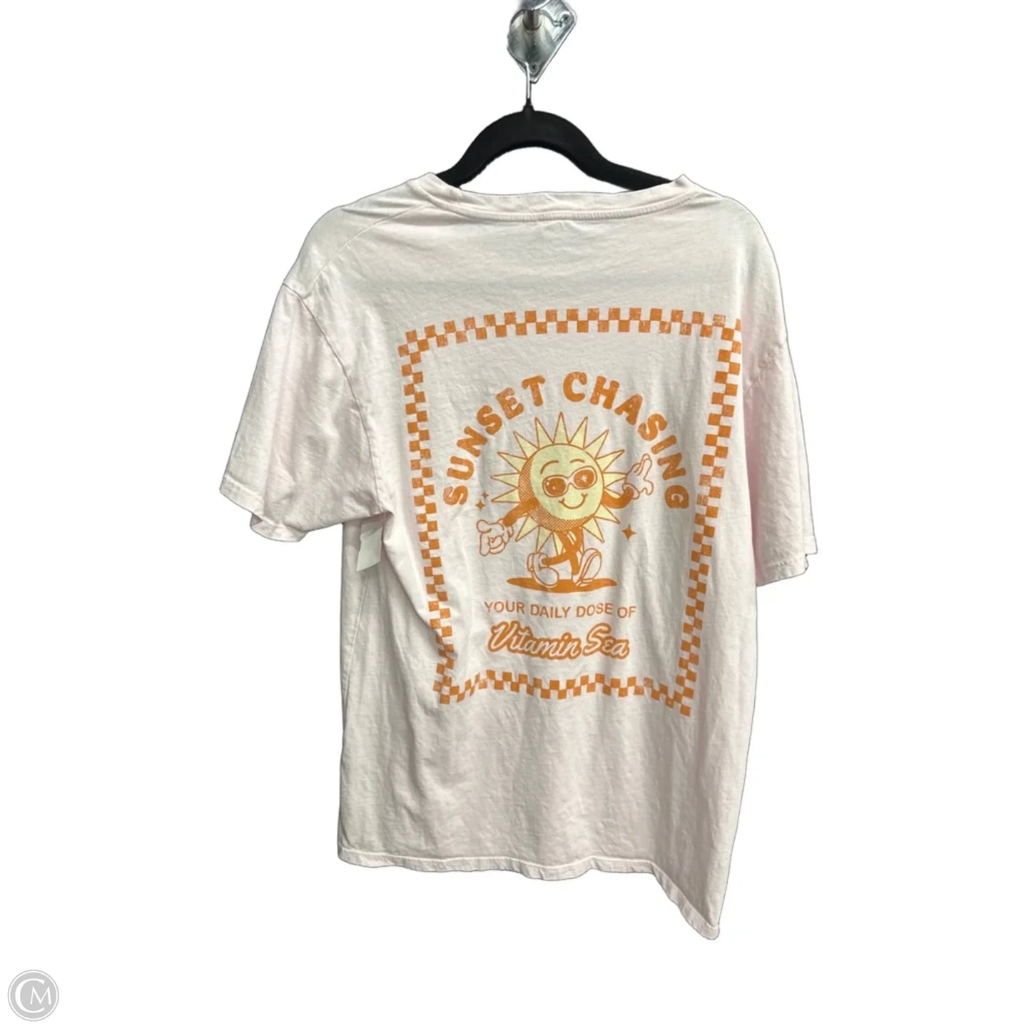 Top Short Sleeve By As Revival In Pink, Size: S