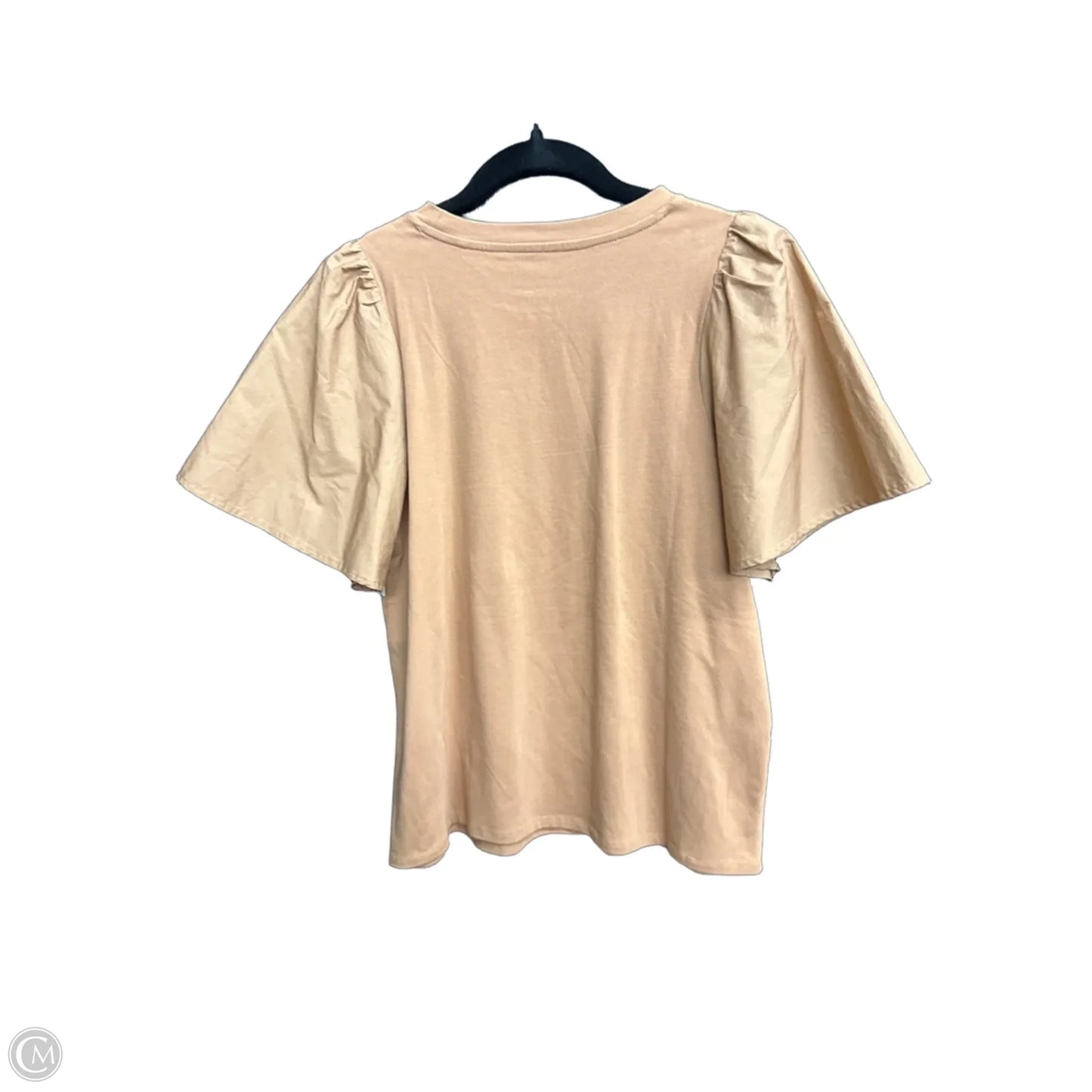 Blouse Short Sleeve By A New Day In Brown, Size: M