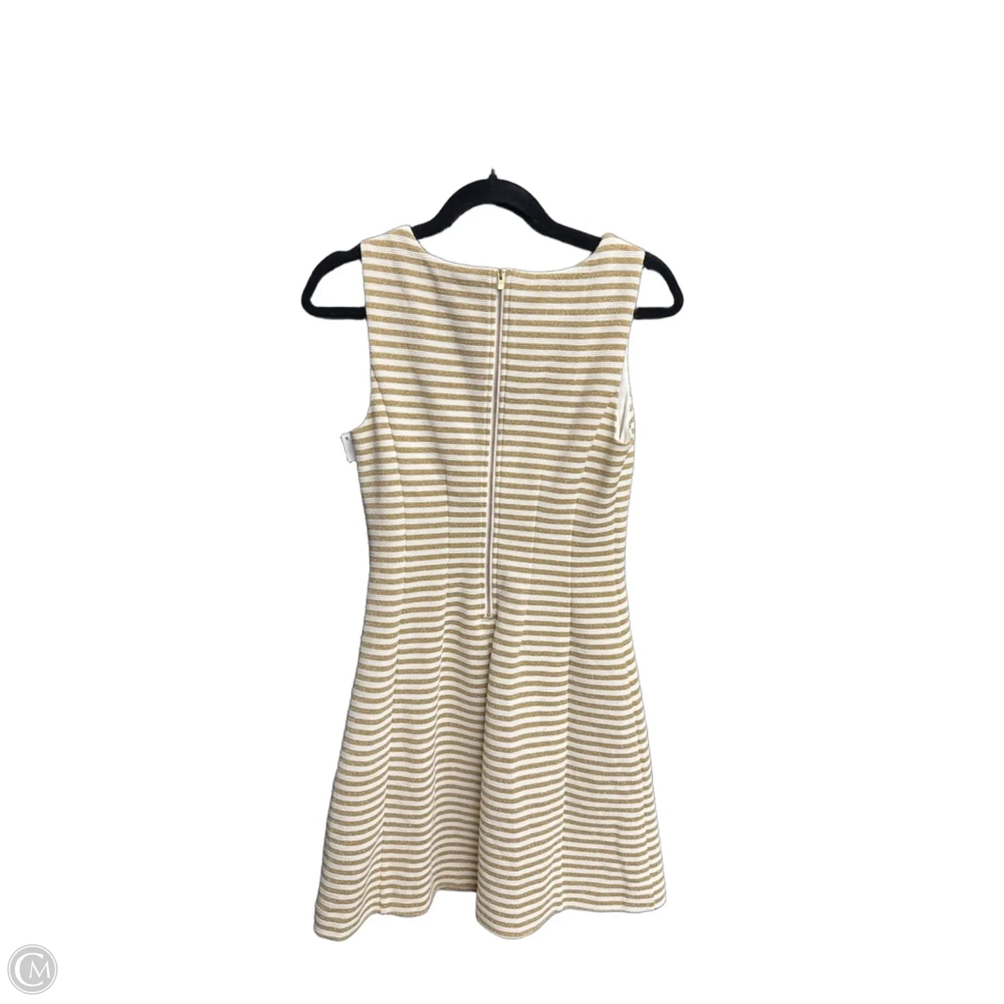 Dress Designer By Lilly Pulitzer In Gold & White, Size: S
