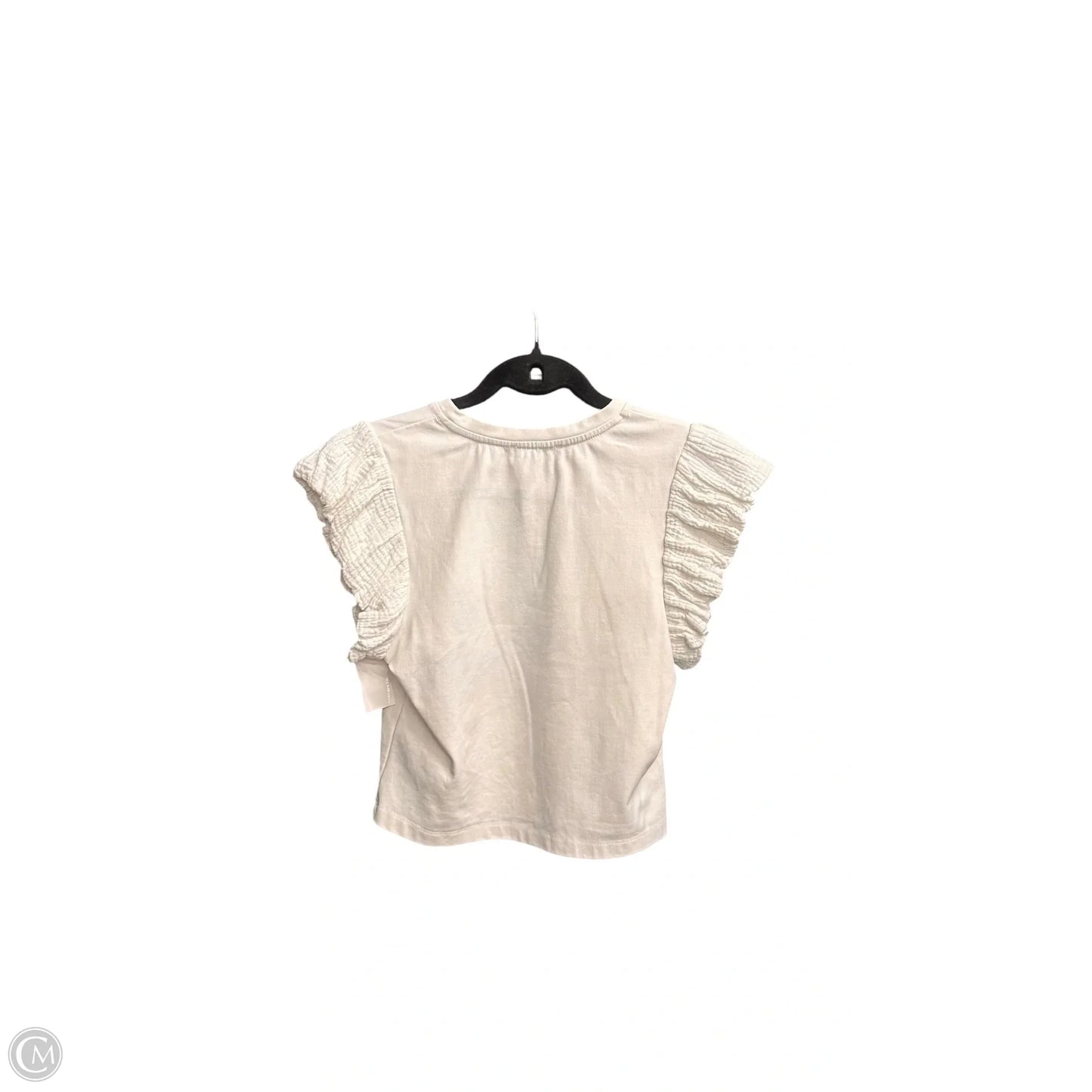 Top Short Sleeve By Clothes Mentor In White, Size: S