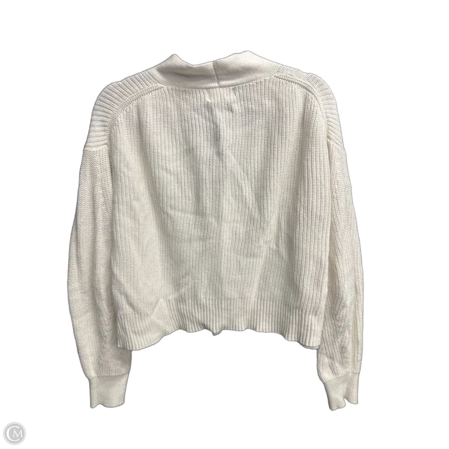 Sweater Cardigan By Universal Thread In White, Size: M