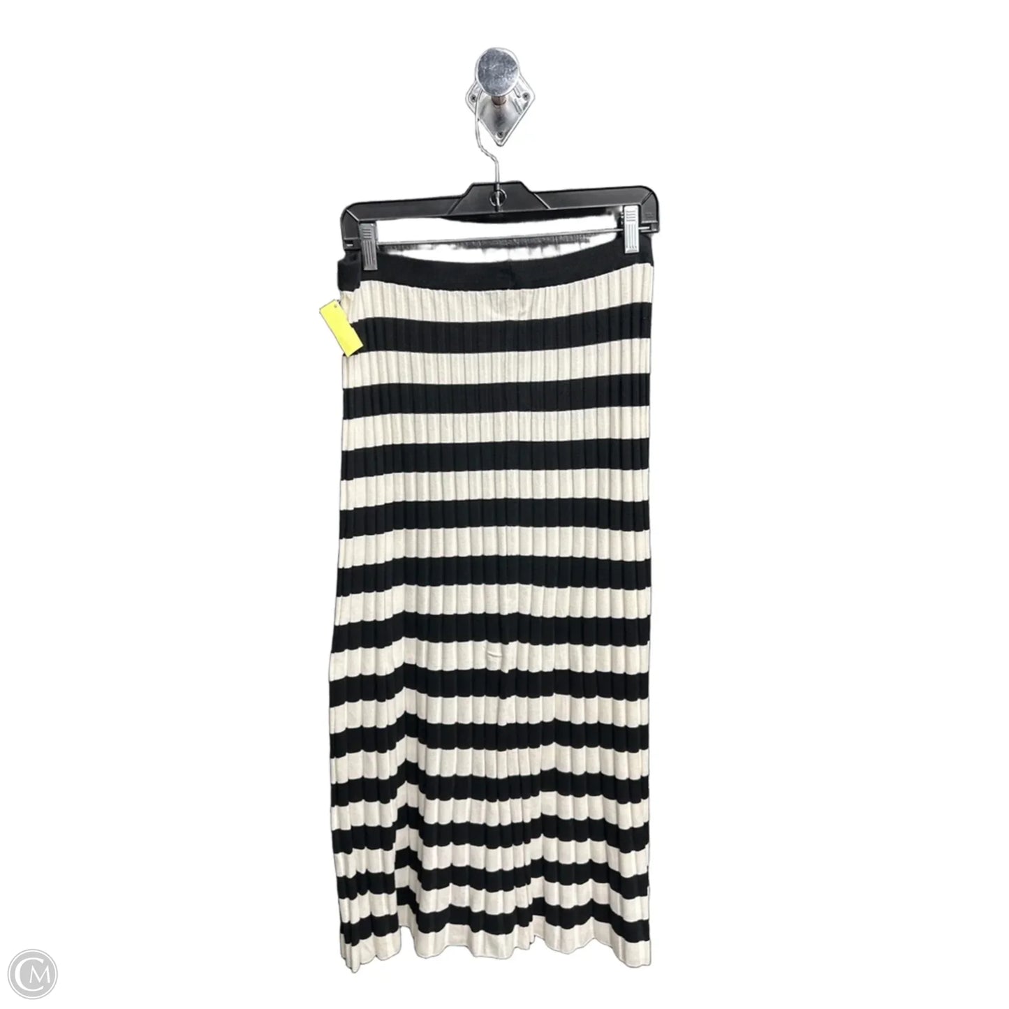 Skirt Midi By A New Day In Striped Pattern, Size: Xl