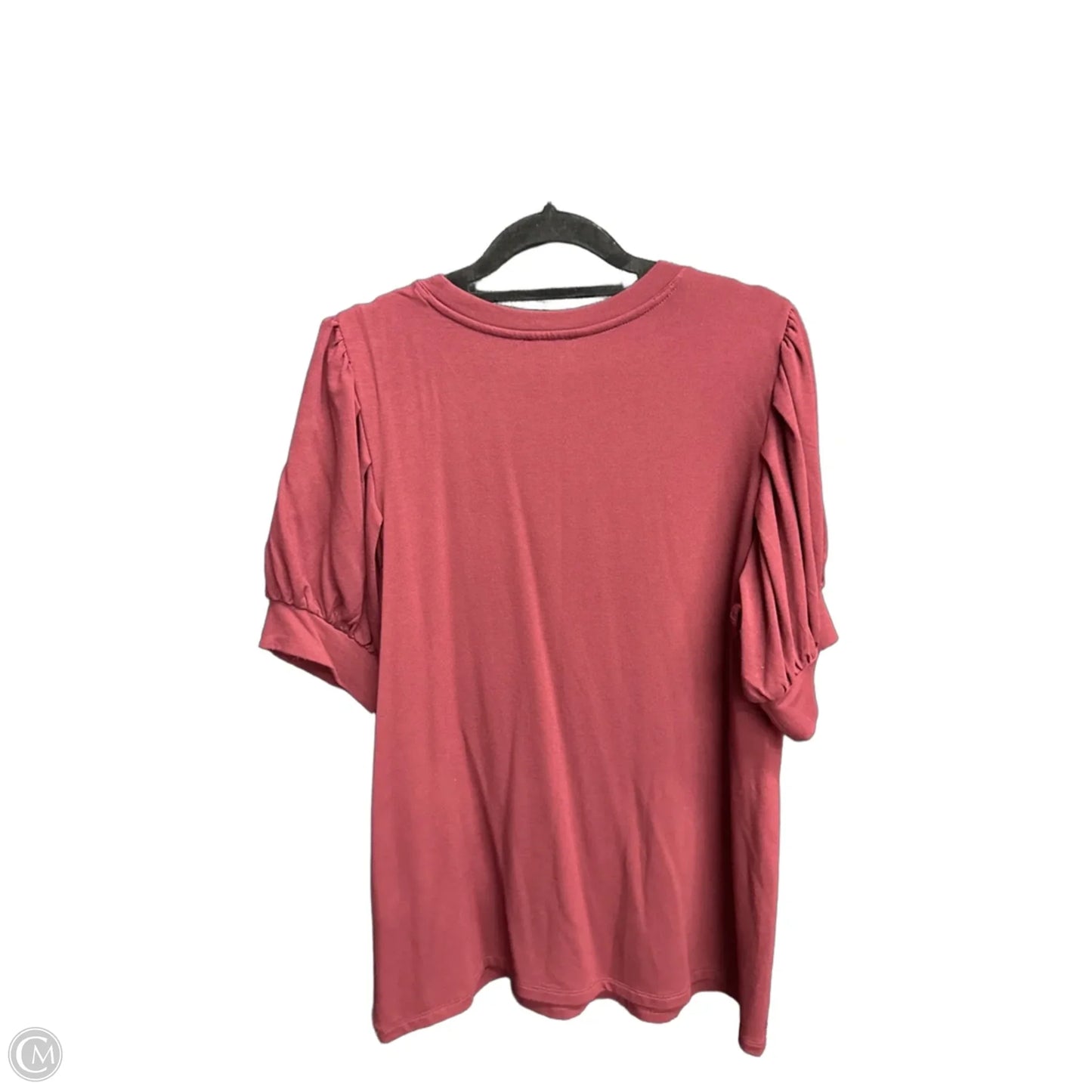 Blouse Short Sleeve By Daily Ritual In Maroon, Size: L
