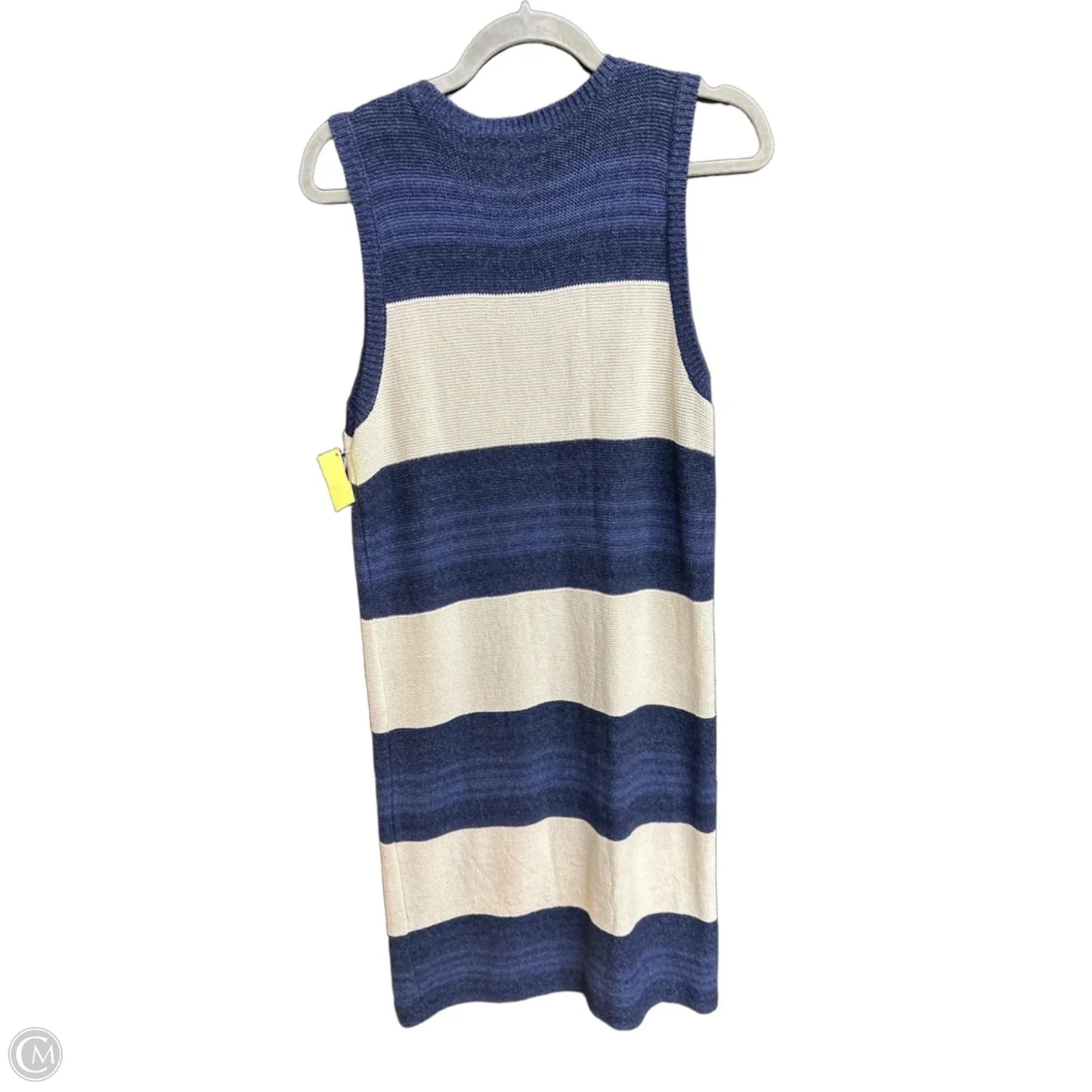 Dress Casual Midi By Lauren By Ralph Lauren In Striped Pattern, Size: M