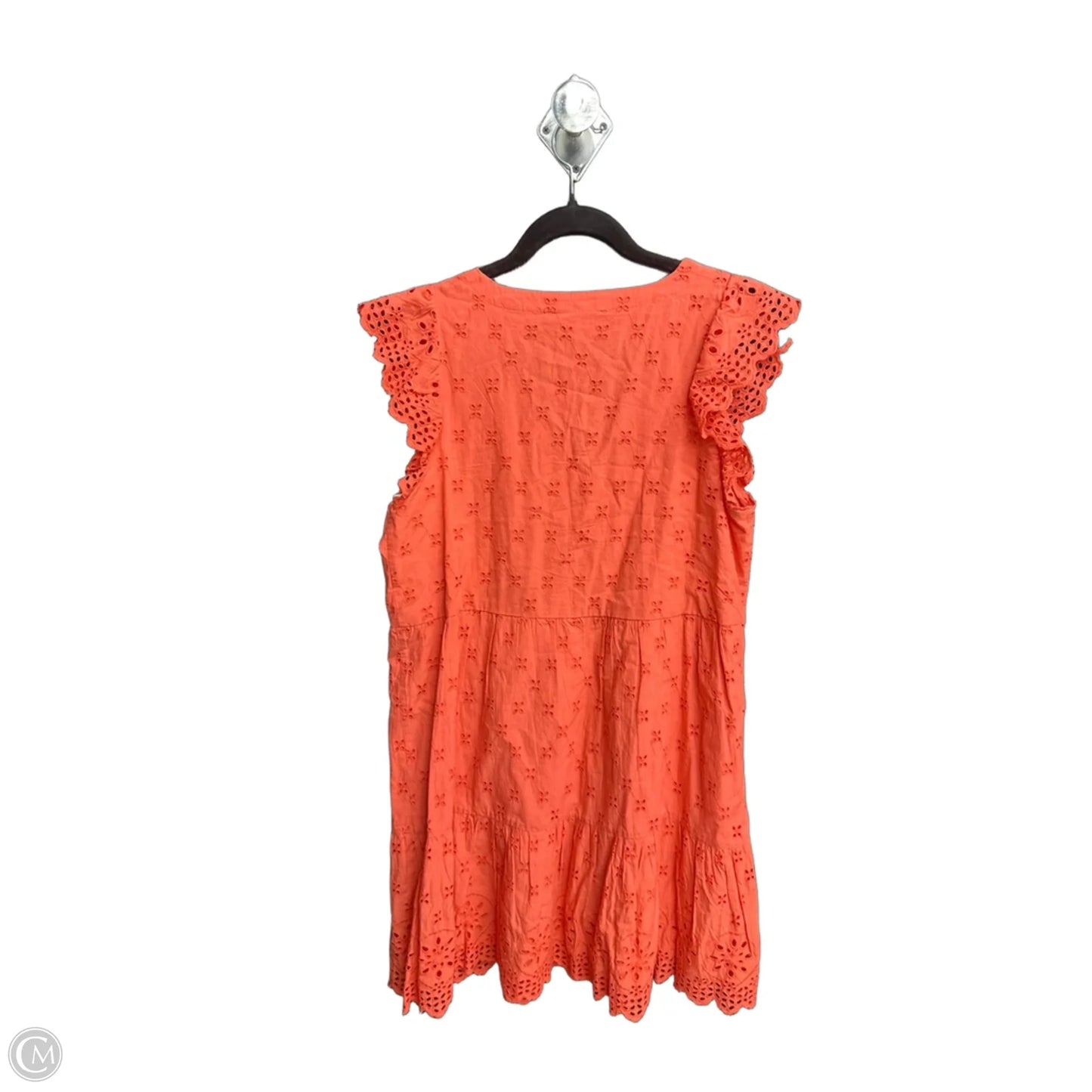 Dress Casual Midi By Loft In Coral, Size: 6